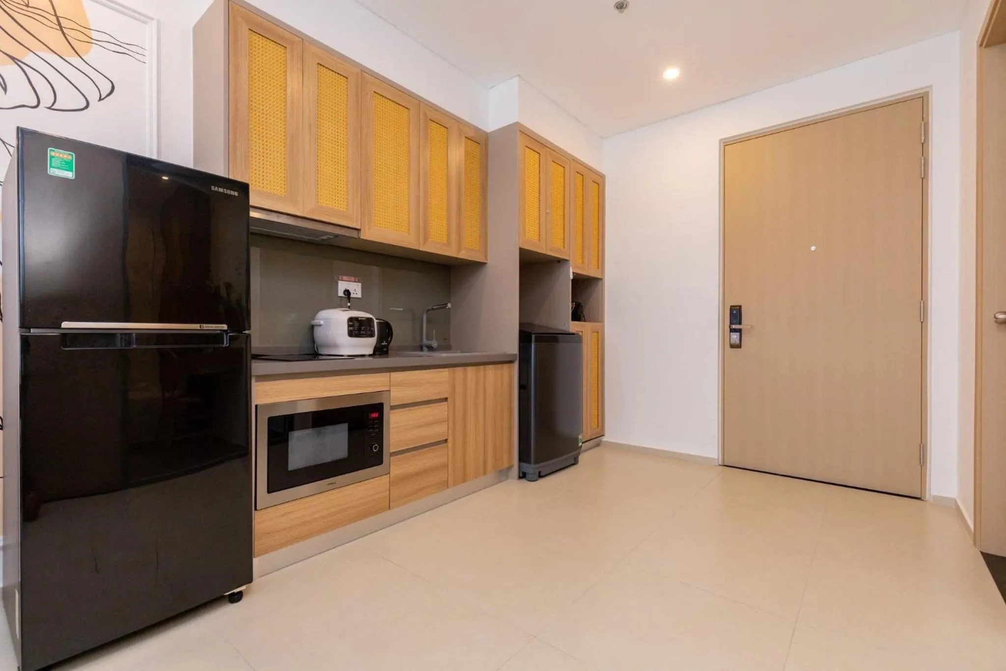 Kitchen or kitchenette in The Sóng - Miam Vungtau Condotel