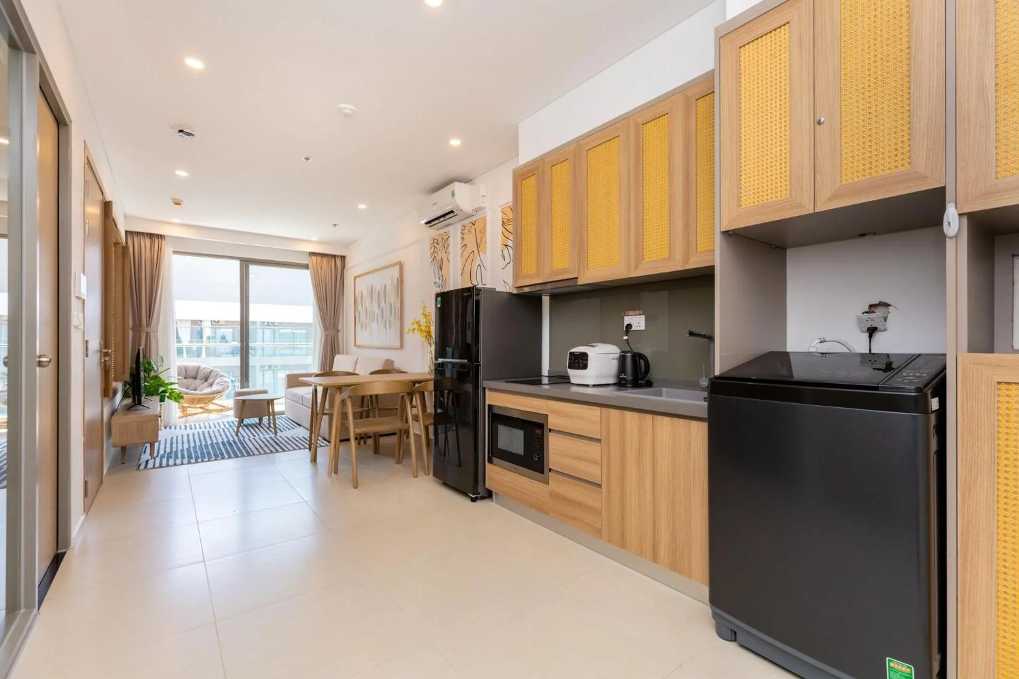 Kitchen or kitchenette in The Sóng - Miam Vungtau Condotel