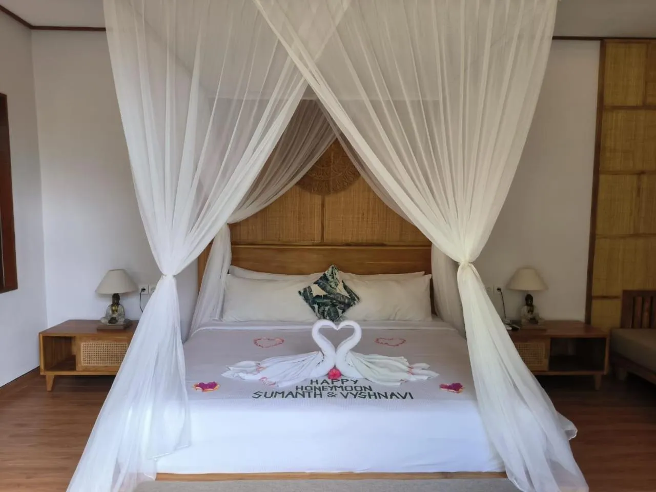 Bed in Sawitri Anandhita Luxury Villas