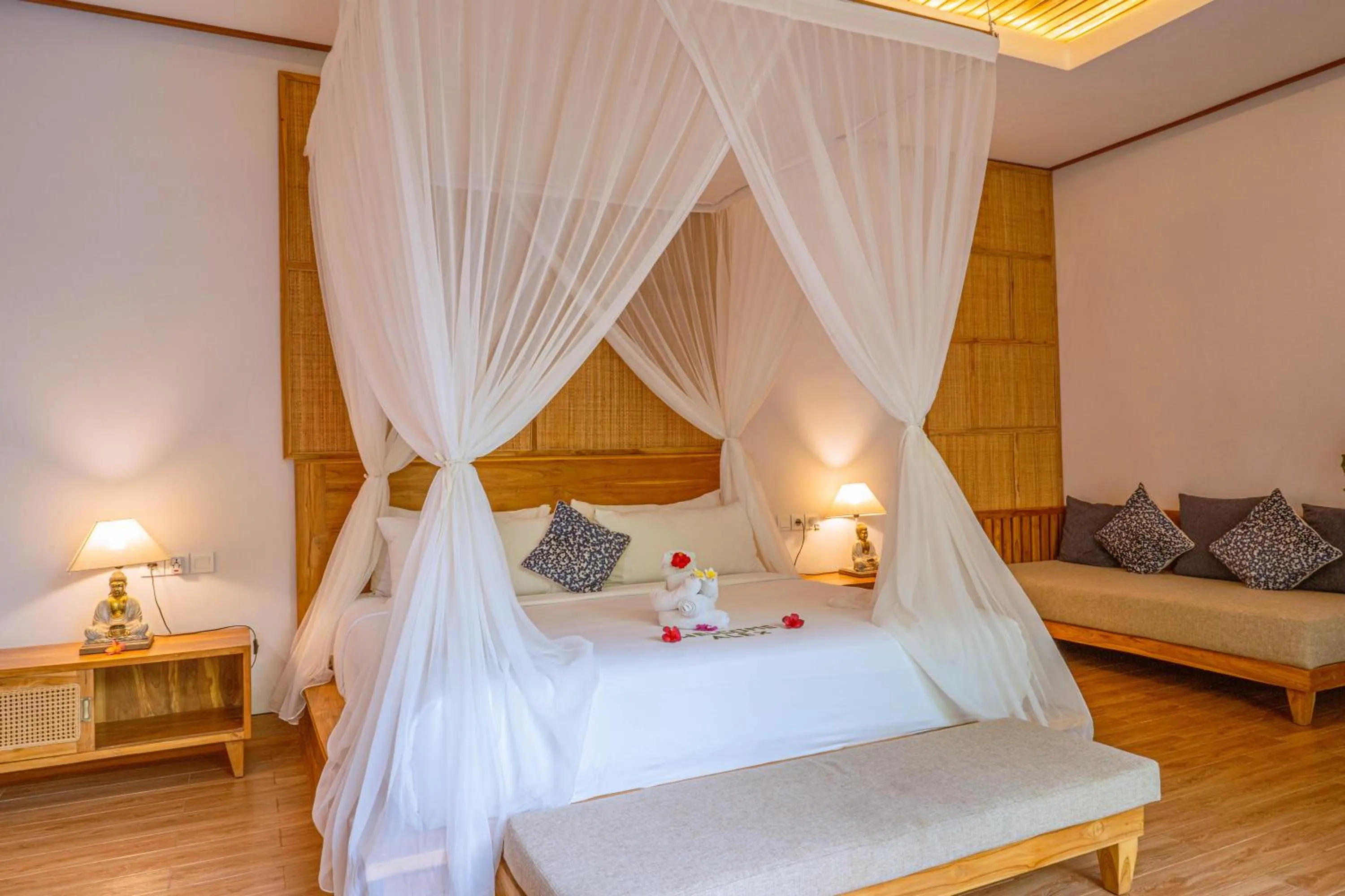 Bed in Sawitri Anandhita Luxury Villas