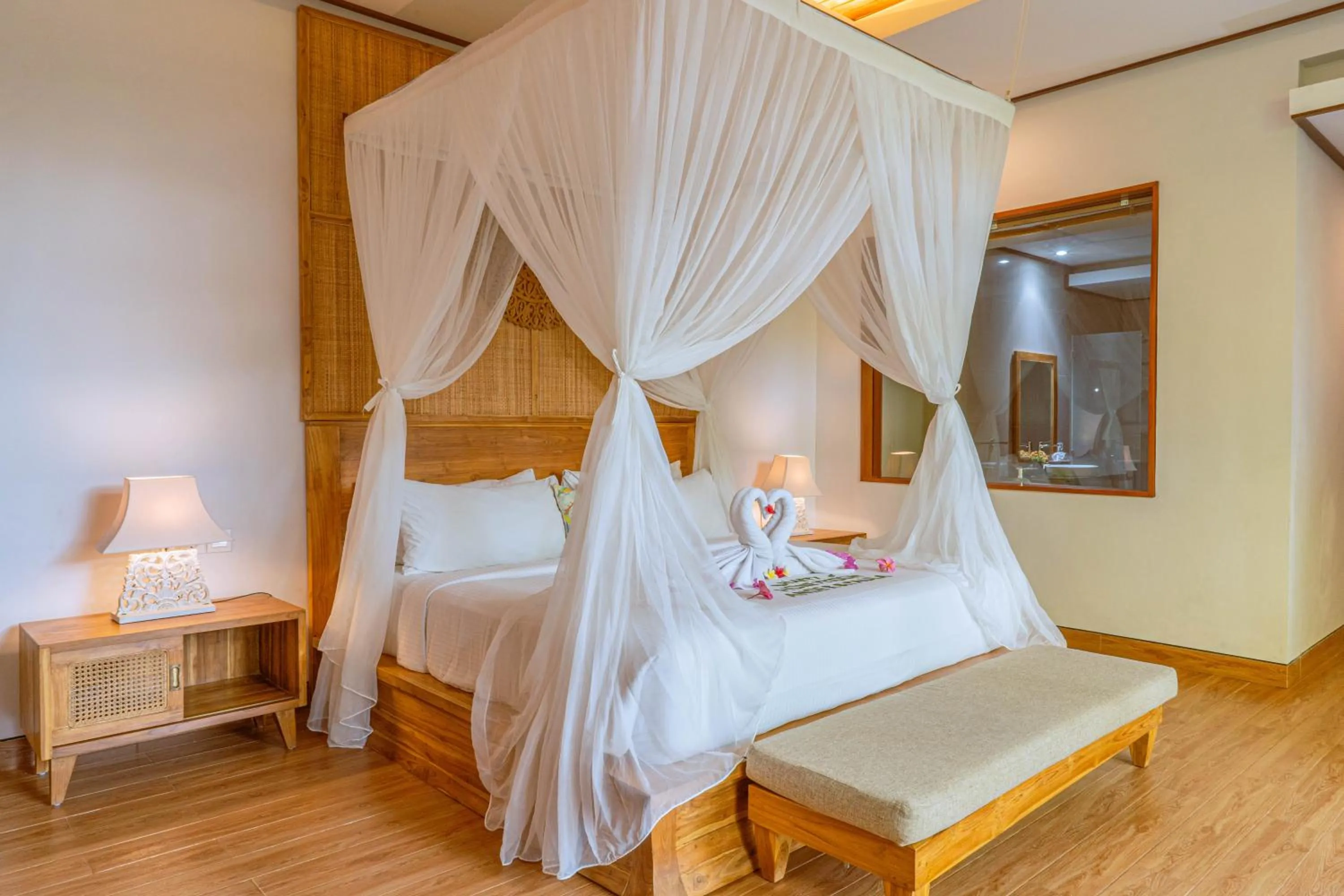 Bed in Sawitri Anandhita Luxury Villas