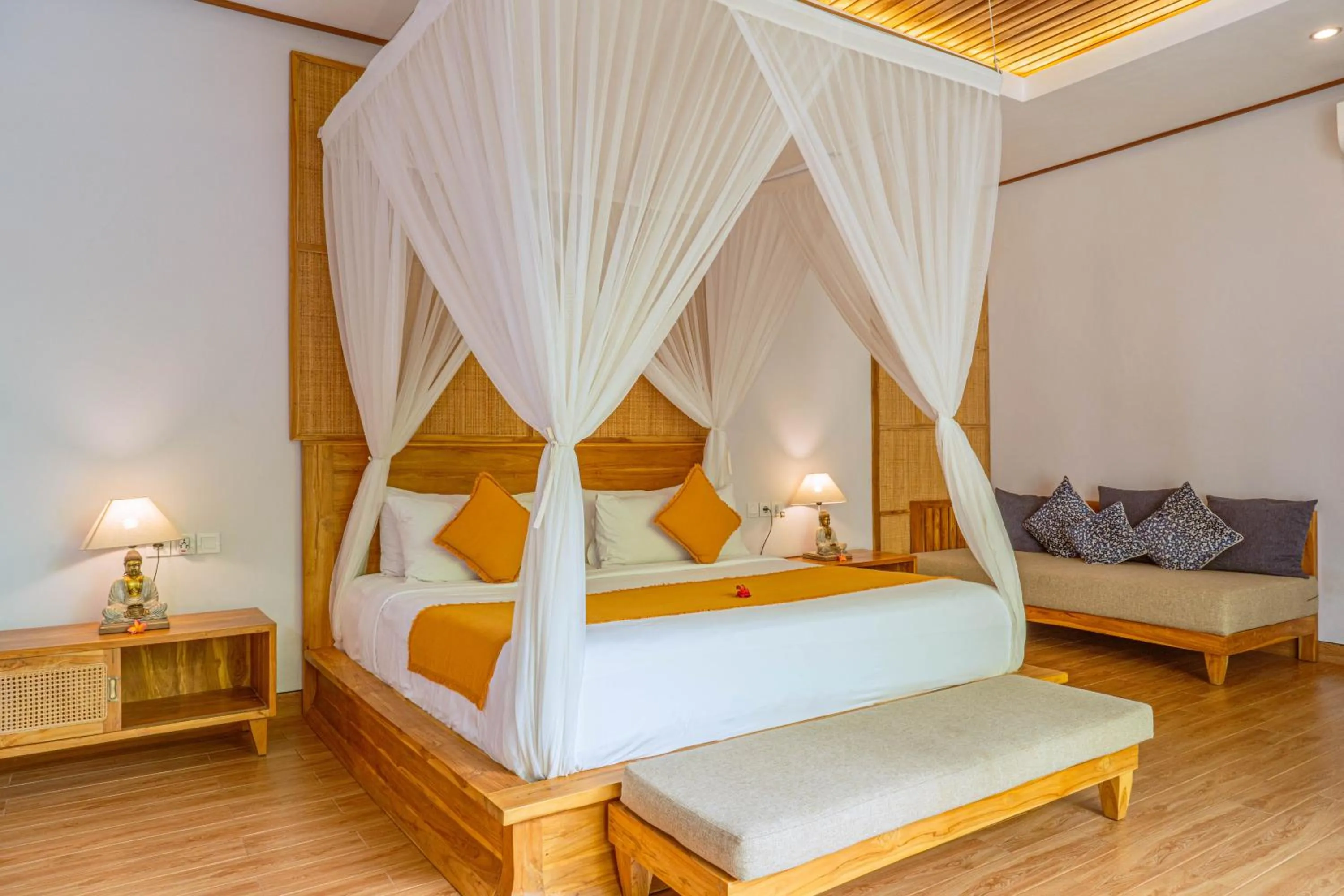 Bed in Sawitri Anandhita Luxury Villas