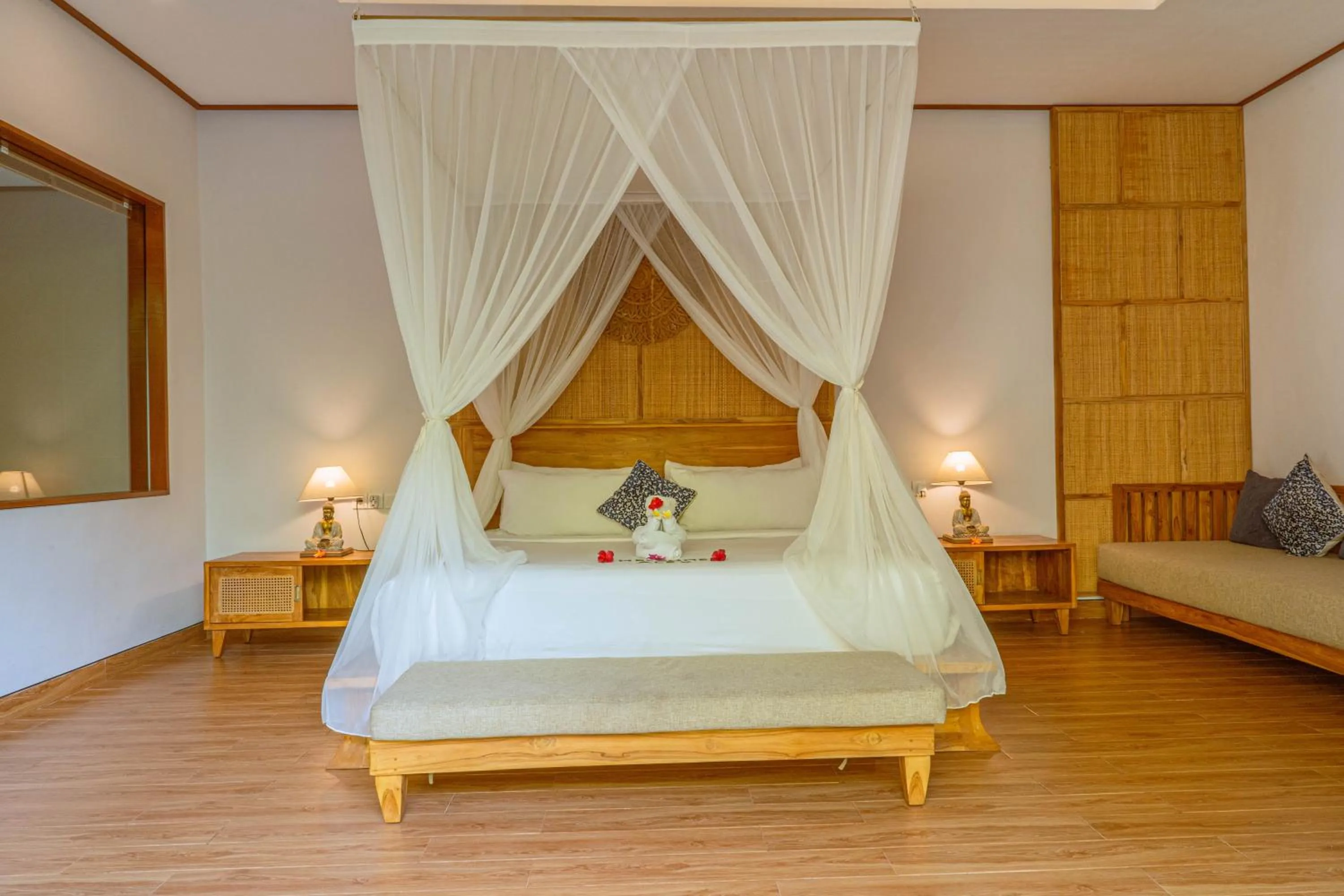 Bed in Sawitri Anandhita Luxury Villas