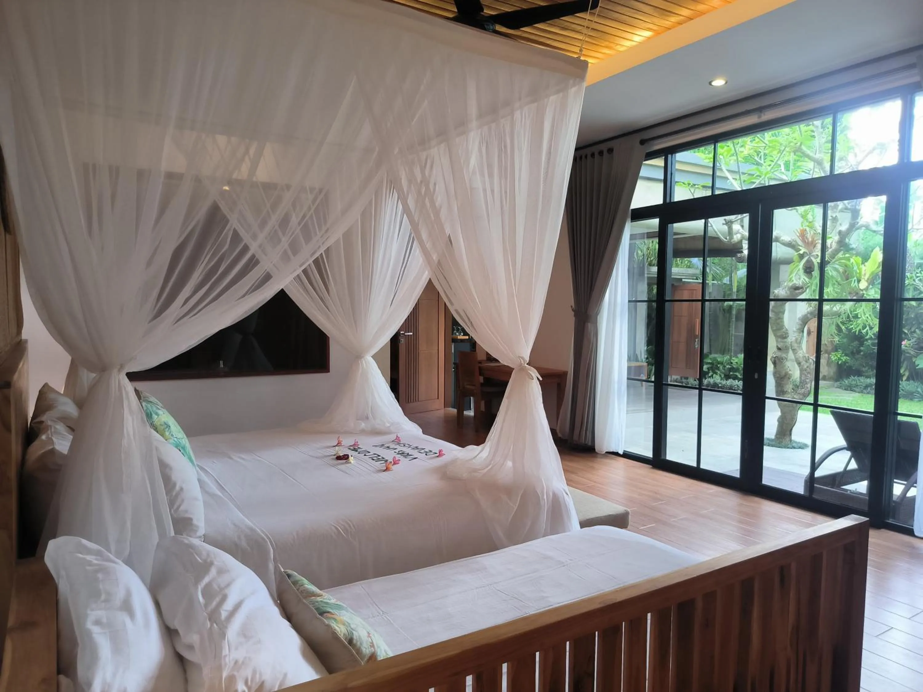 Bed in Sawitri Anandhita Luxury Villas