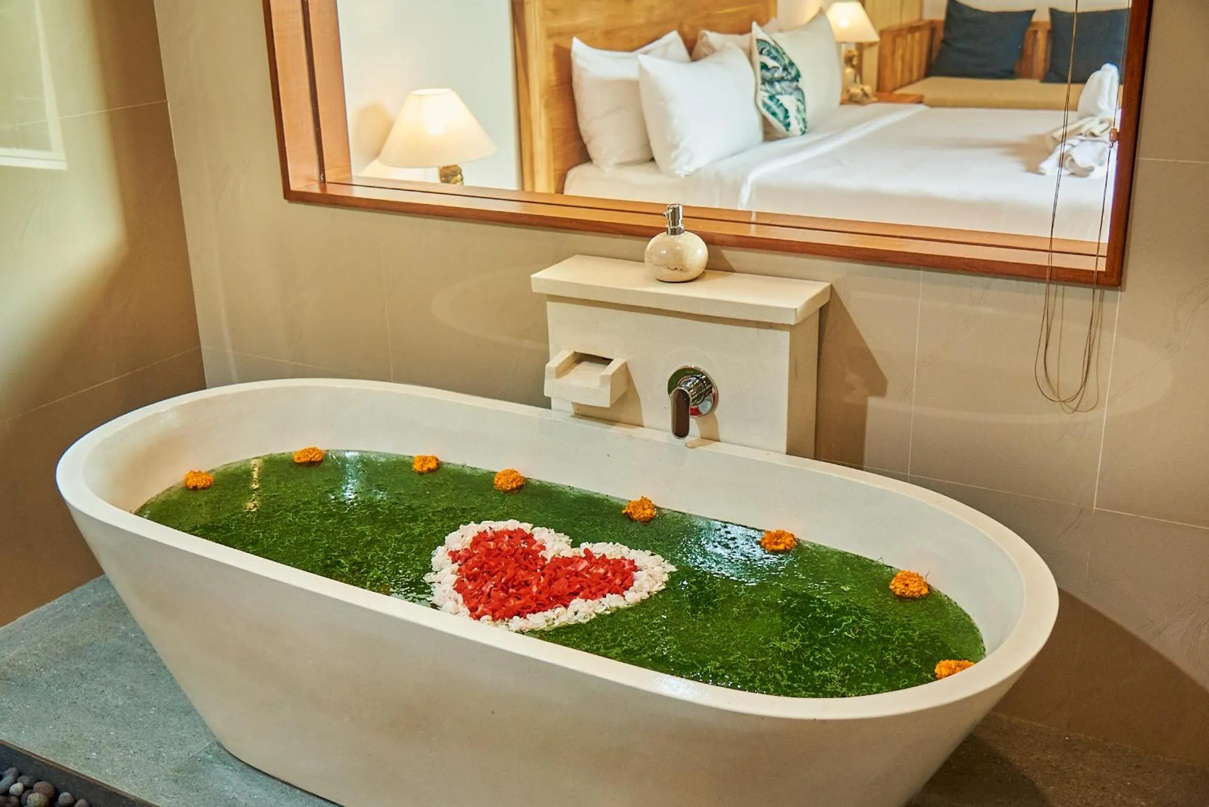 Bed in Sawitri Anandhita Luxury Villas