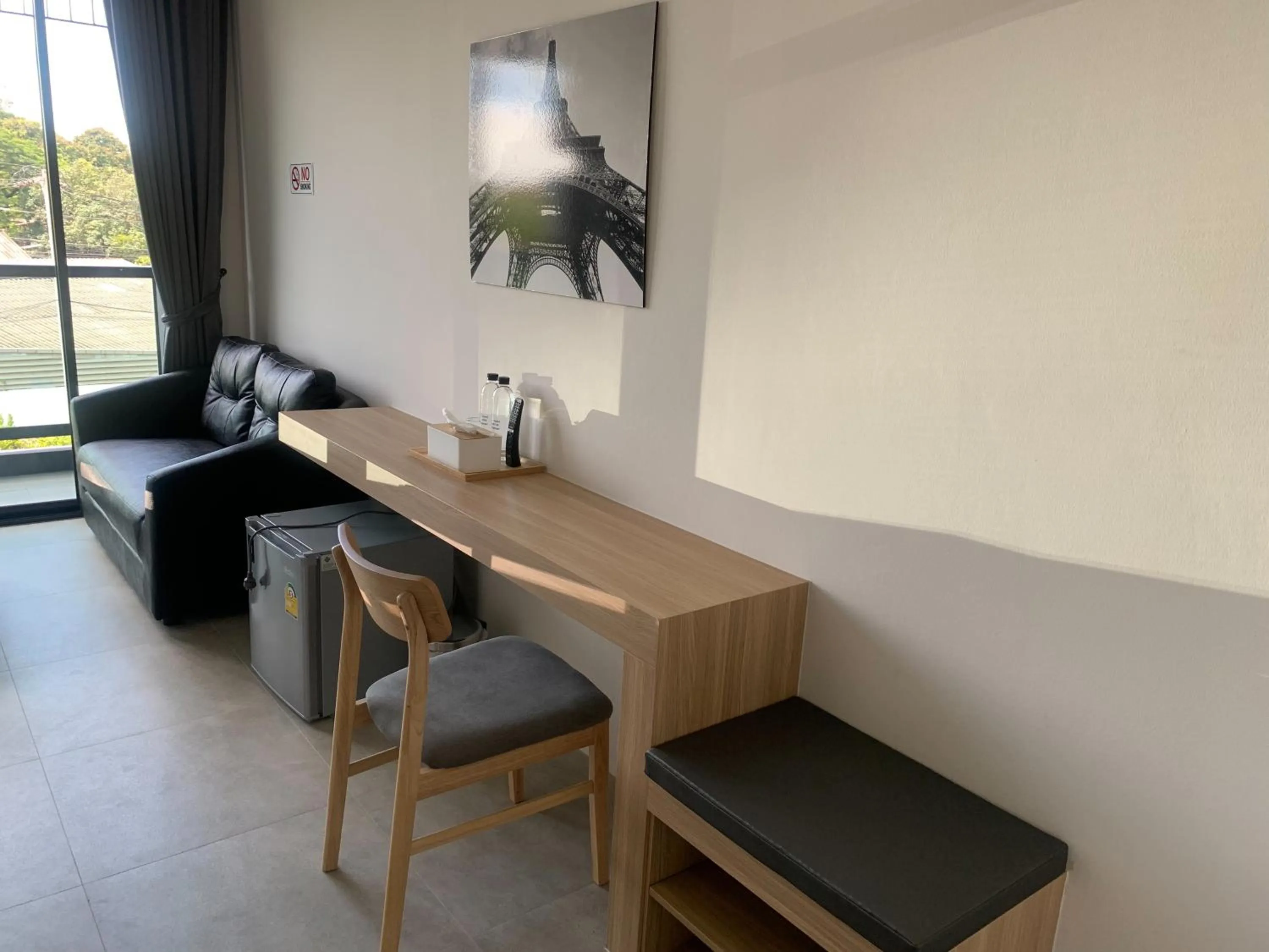 Seating area in Double J Hotel