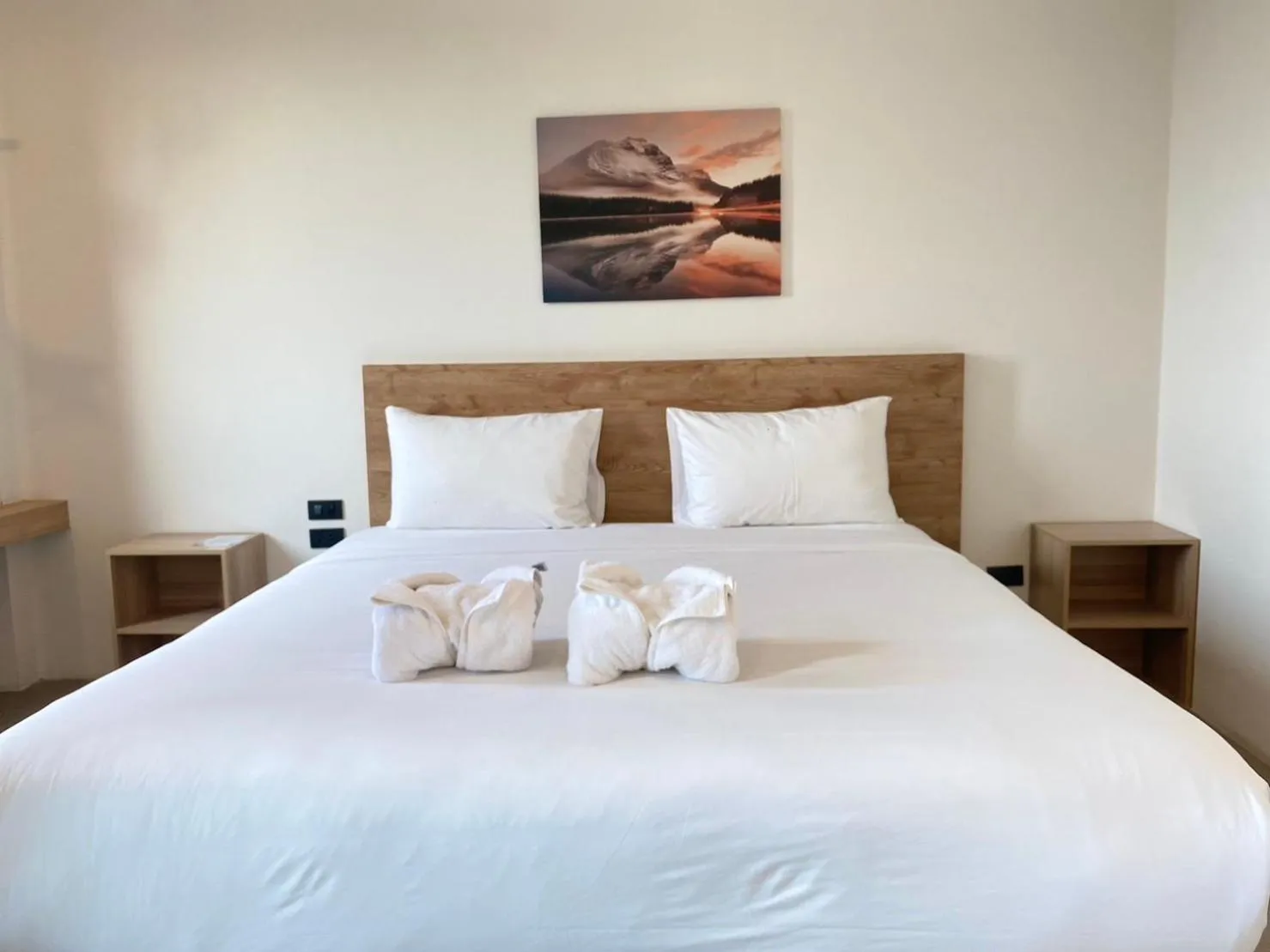 Bed in Double J Hotel