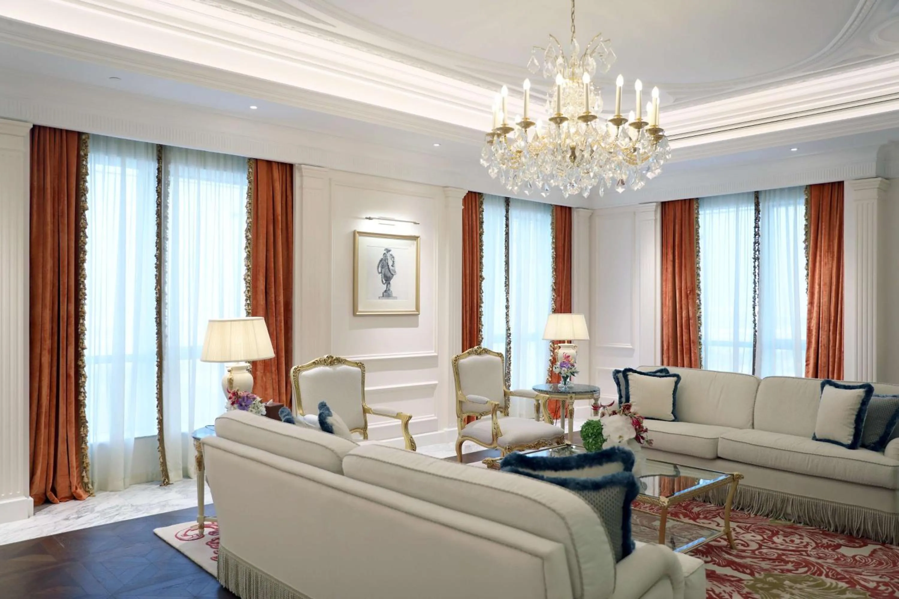 Living room in The Plaza Doha, LXR Hotels & Resorts