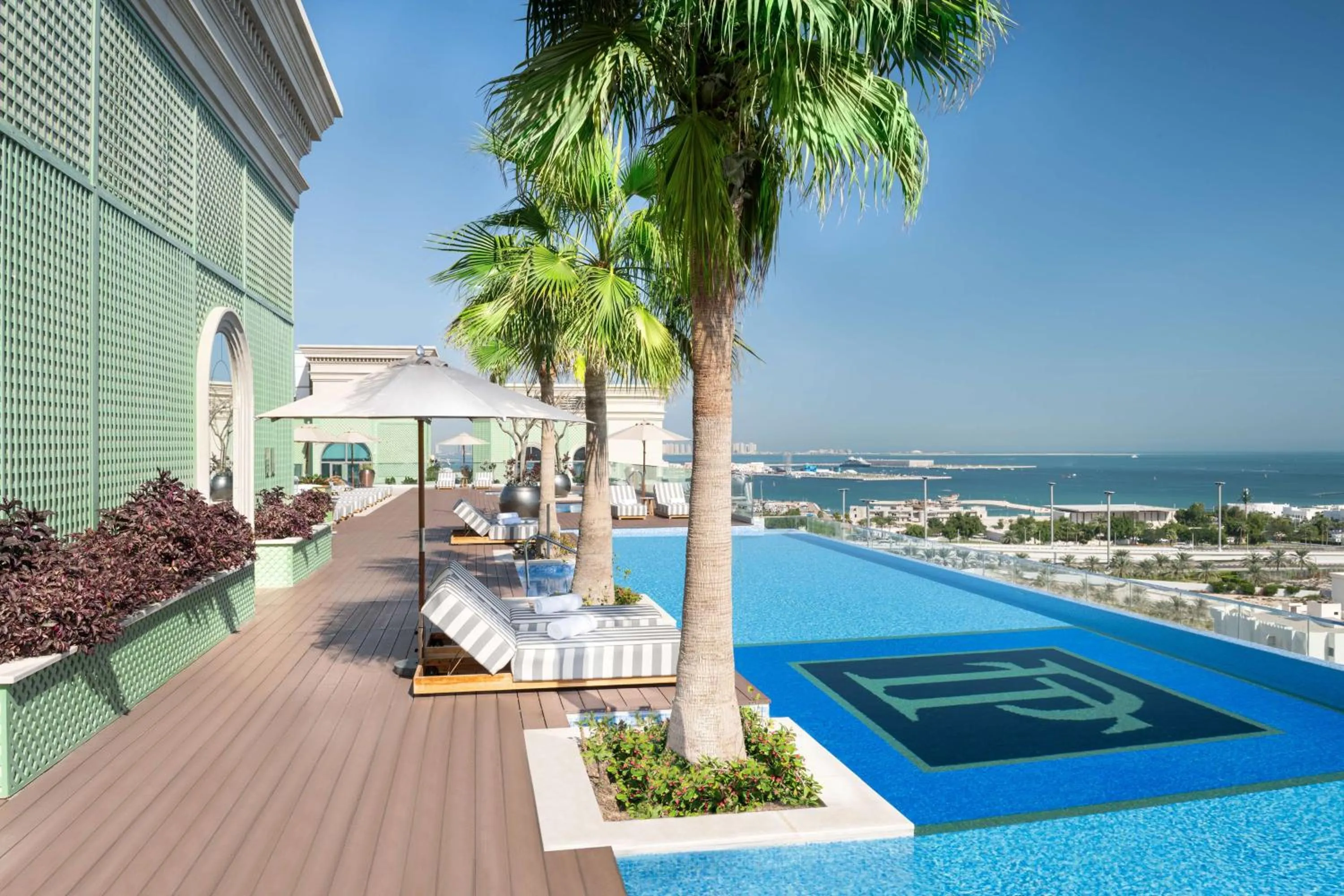 Pool view in The Plaza Doha, LXR Hotels & Resorts