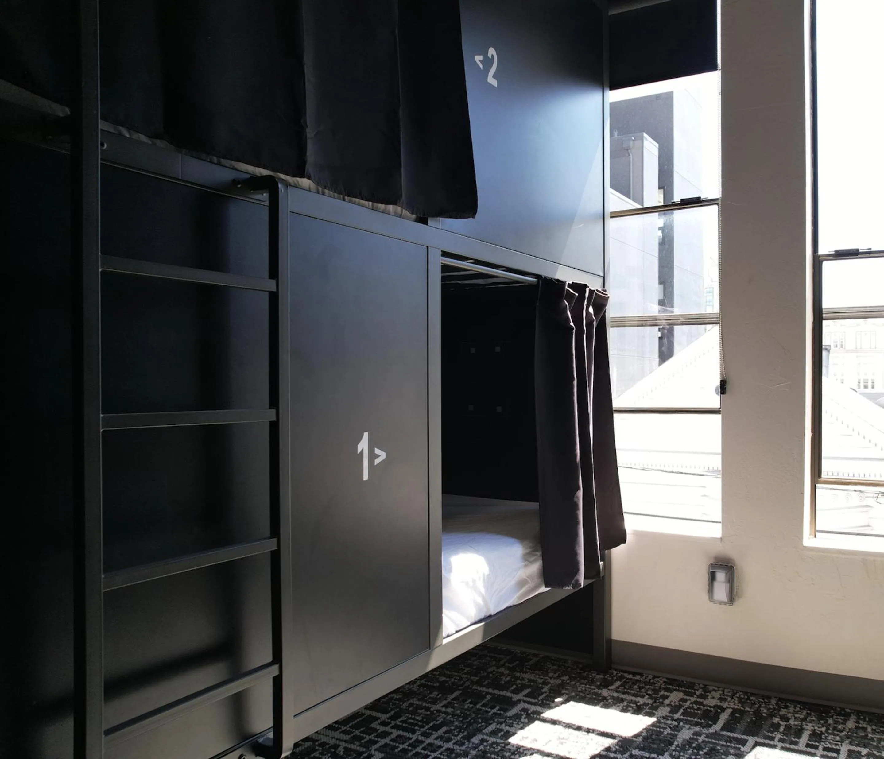 bunk bed in Nap York San Francisco Sleep Station