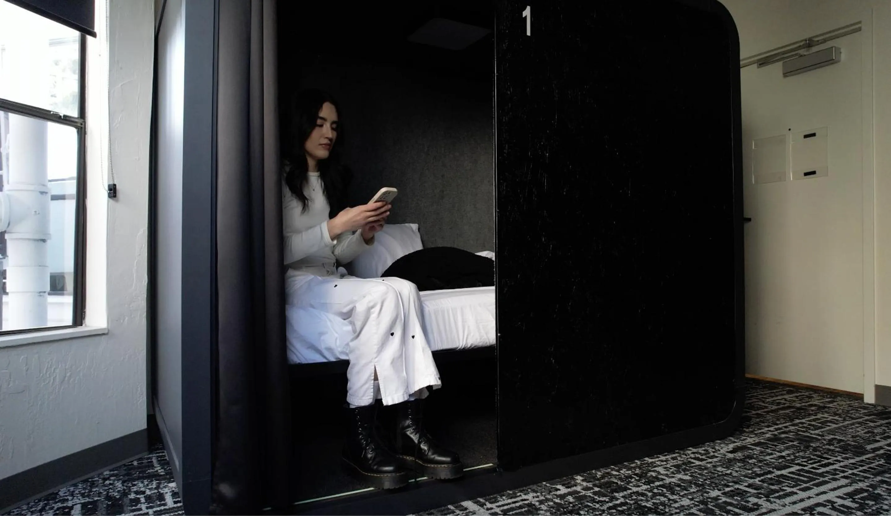 Bed in Nap York San Francisco Sleep Station