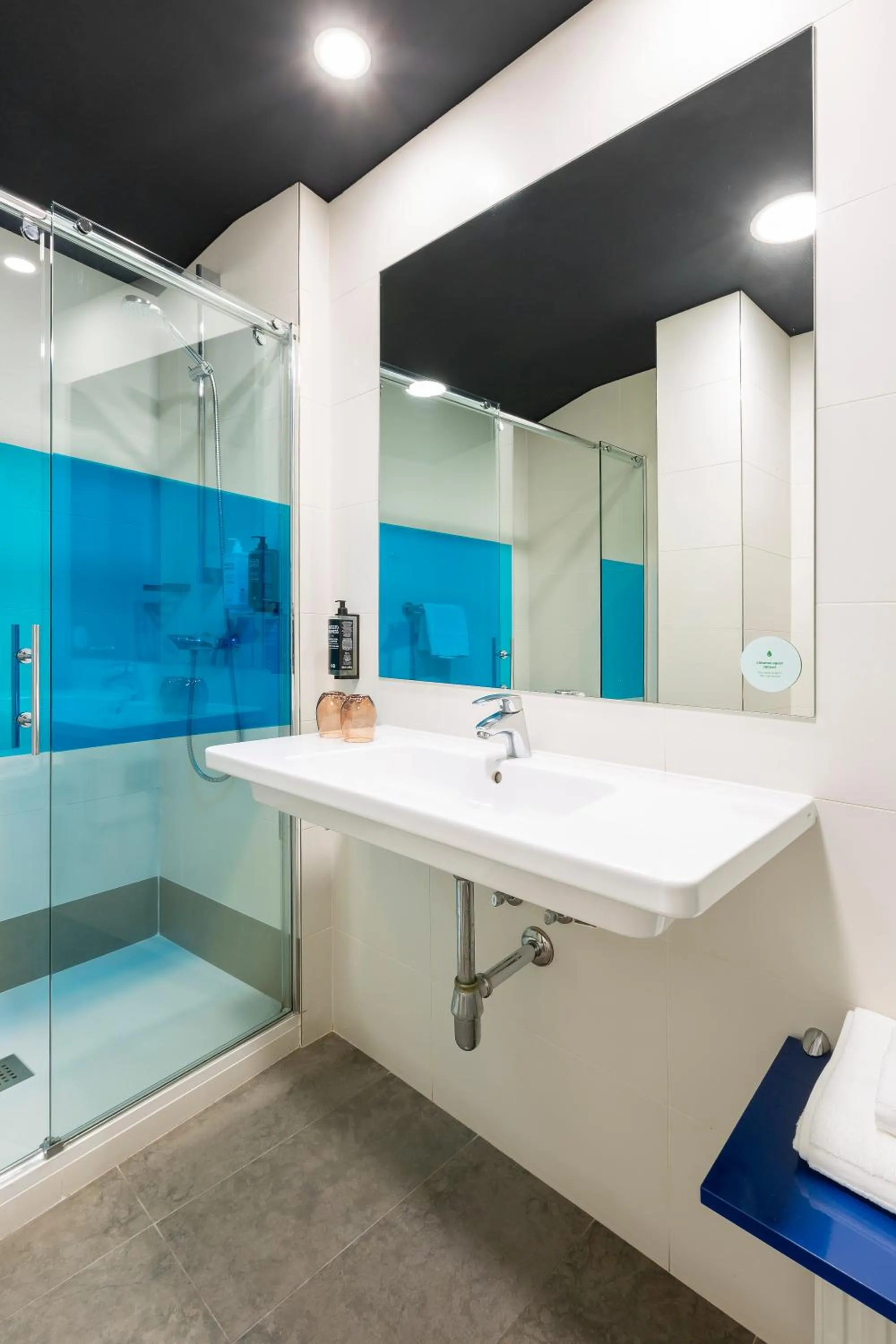 Bathroom in Ibis Styles Madrid Prado