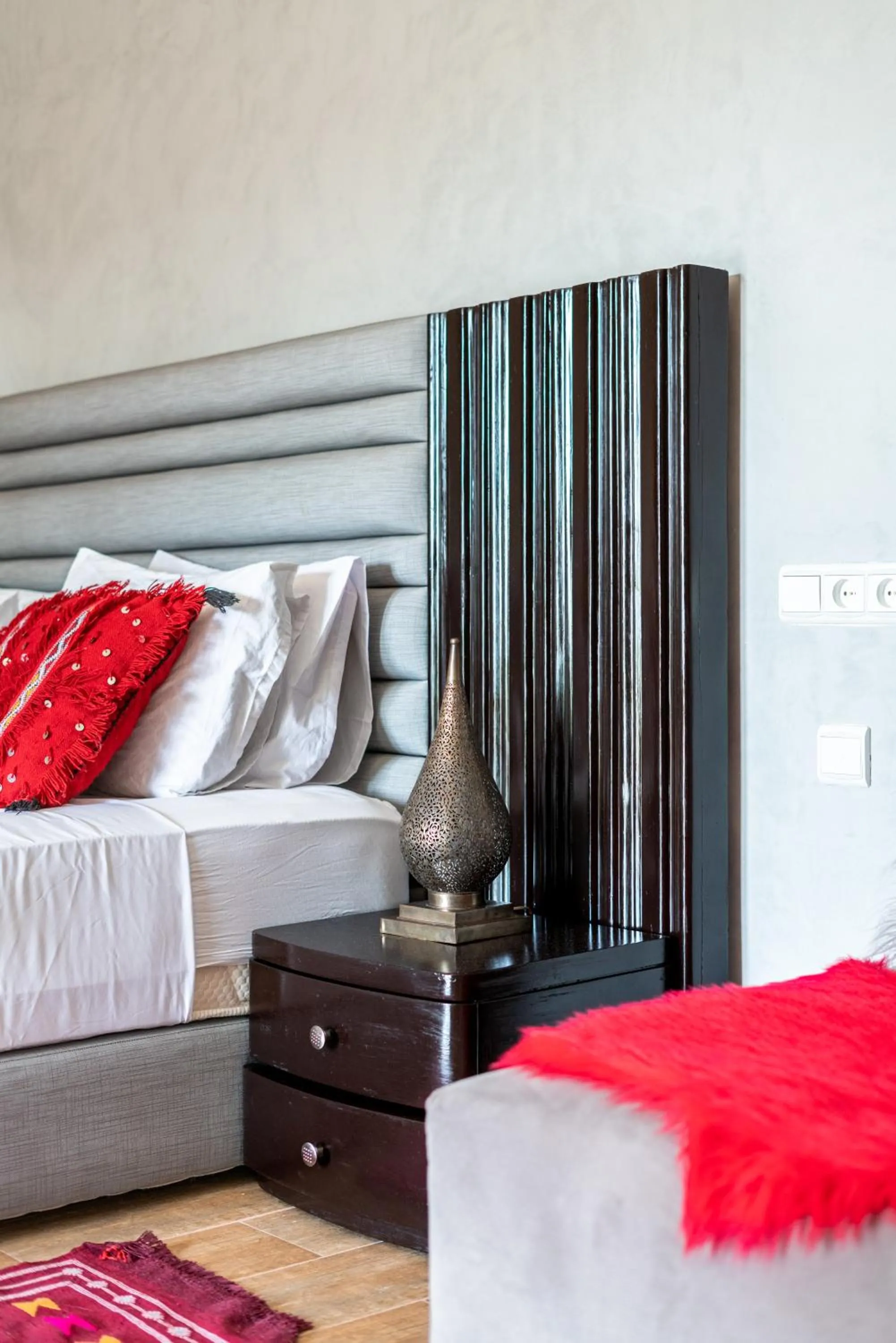 Decorative detail, Bed in Riad Les Nuits De Fès