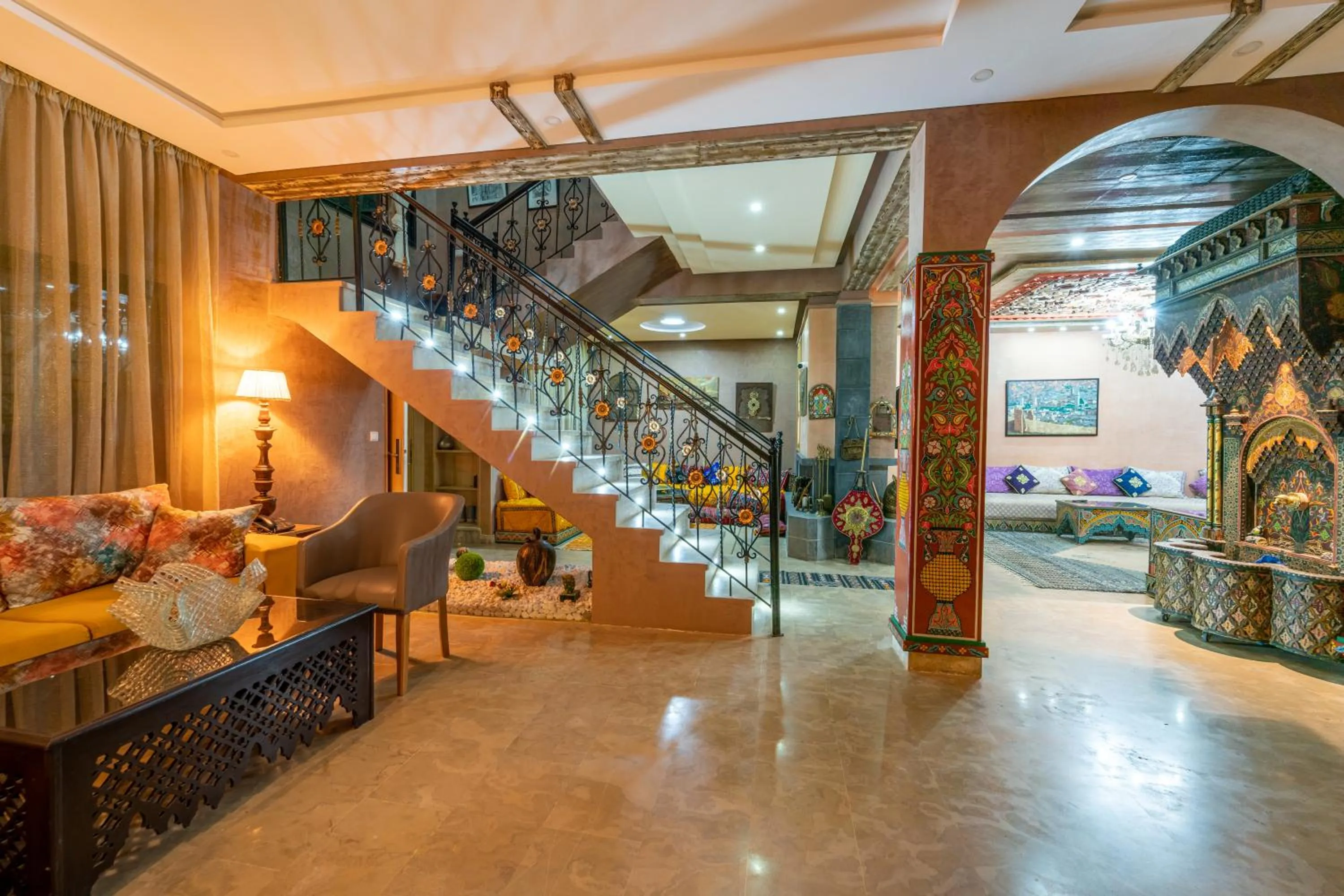 Living room in Riad Les Nuits De Fès