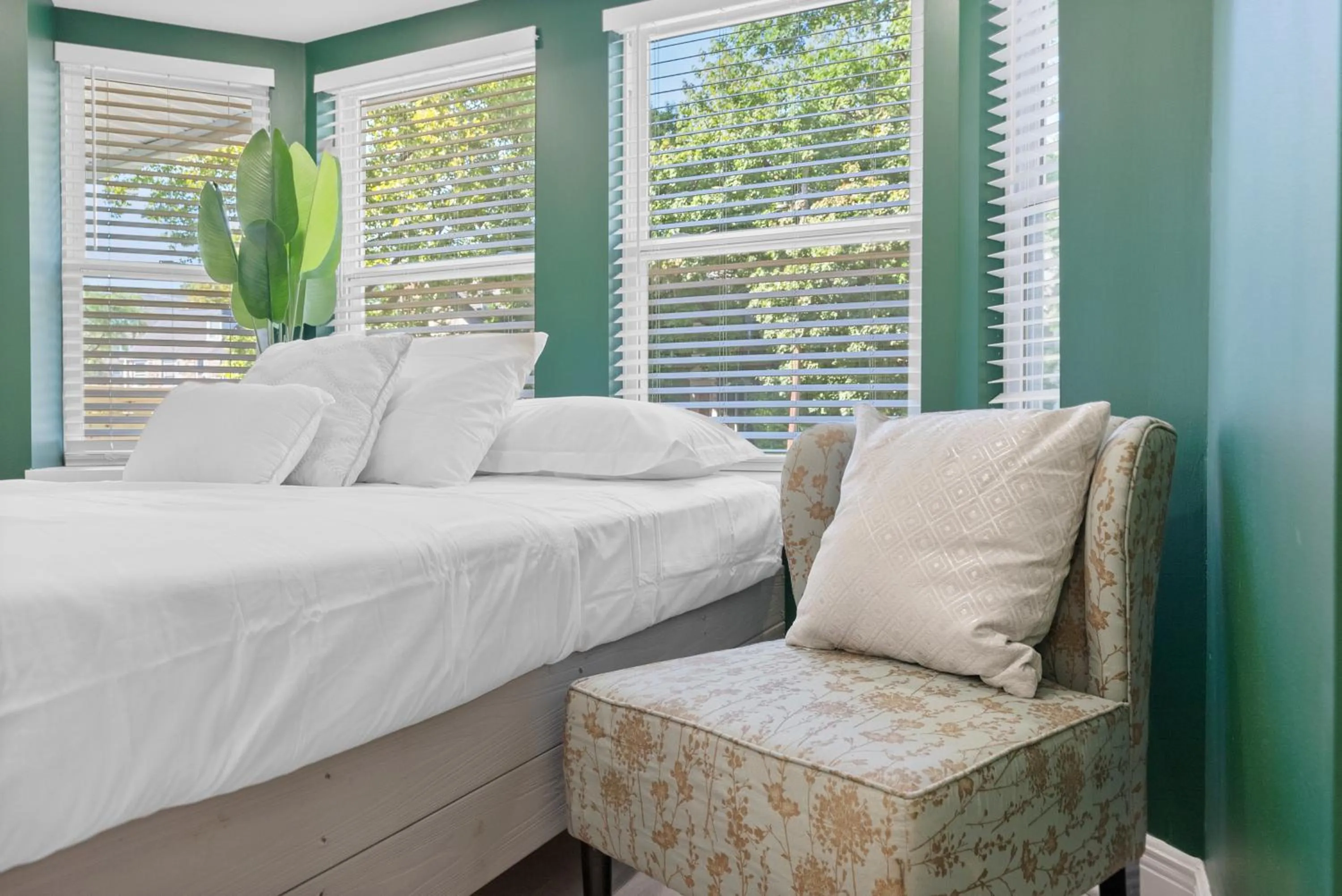 Bedroom, Bed in Upscale Luxury Suites Minutes From Center City