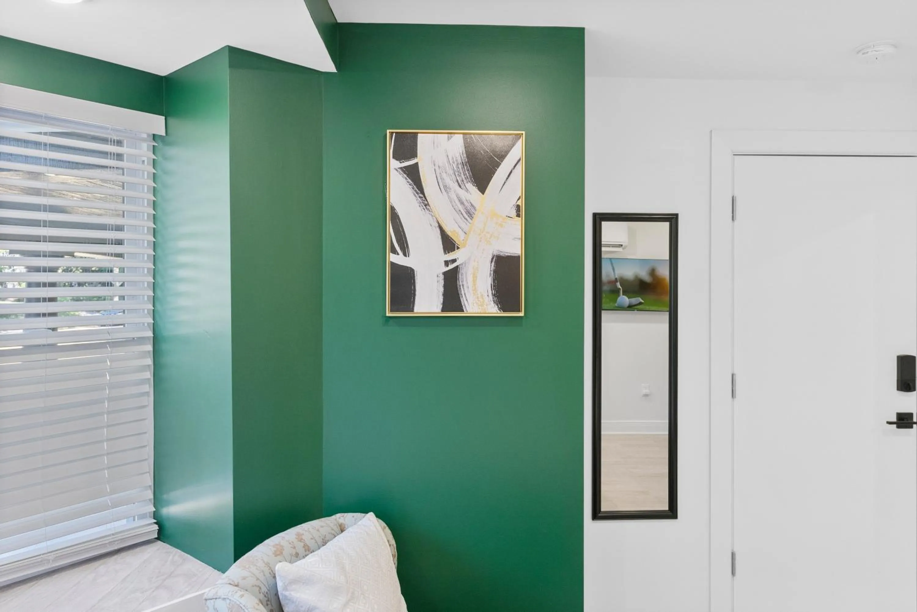 Bedroom in Upscale Luxury Suites Minutes From Center City