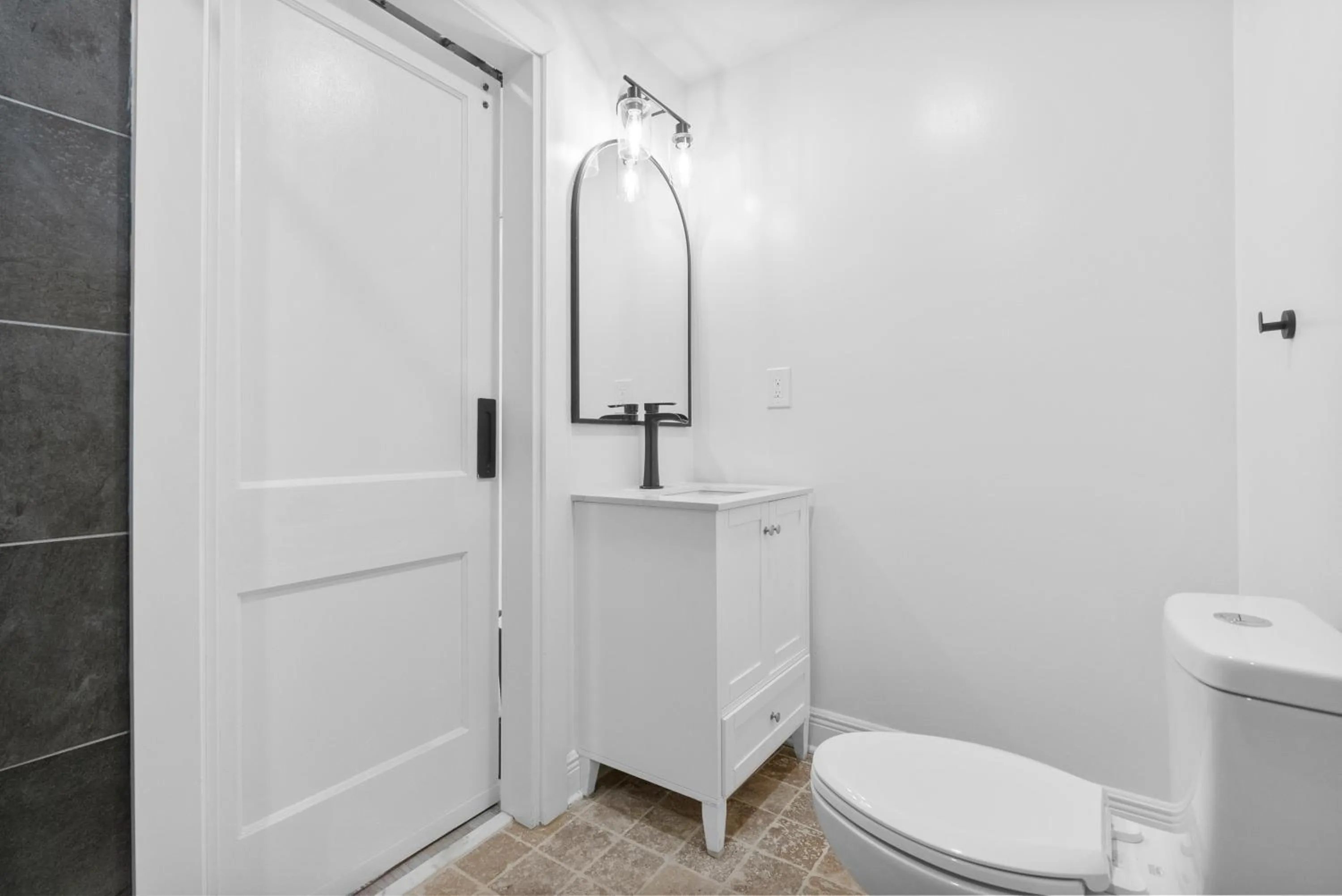 Bathroom in Upscale Luxury Suites Minutes From Center City