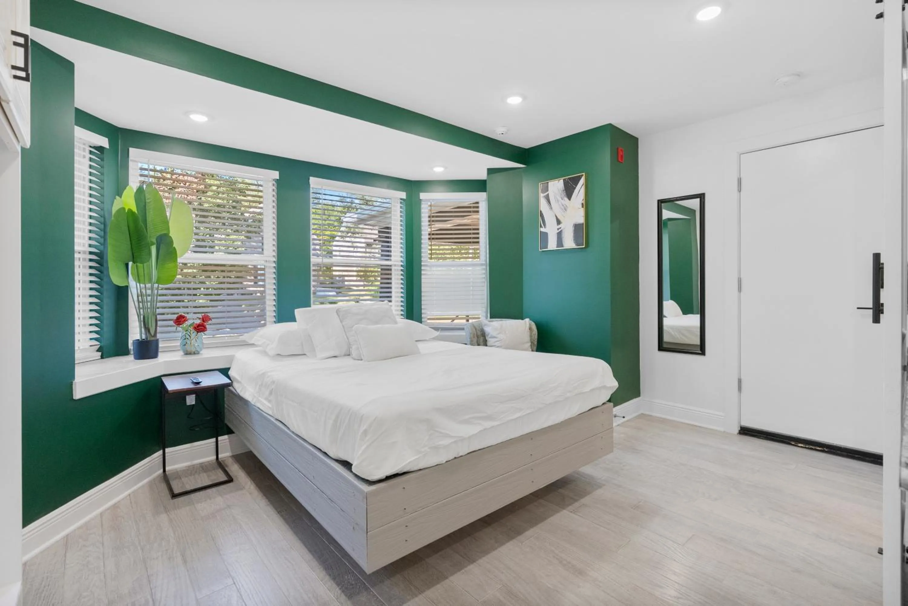 Bedroom, Bed in Upscale Luxury Suites Minutes From Center City