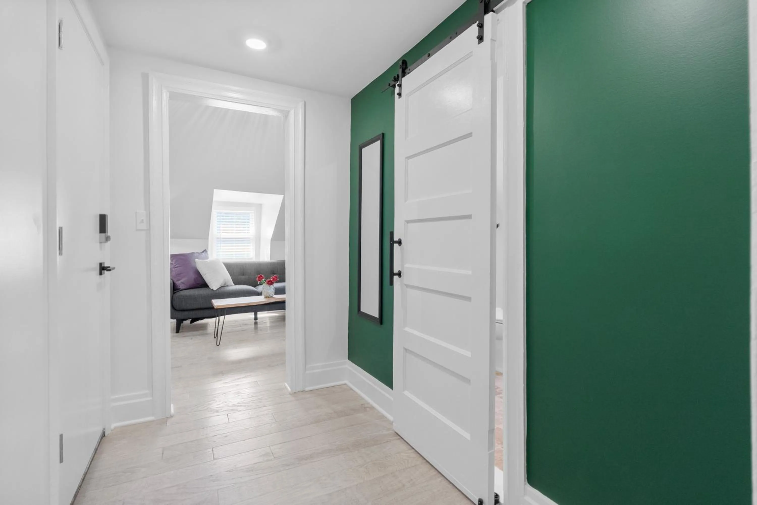 Bedroom in Upscale Luxury Suites Minutes From Center City