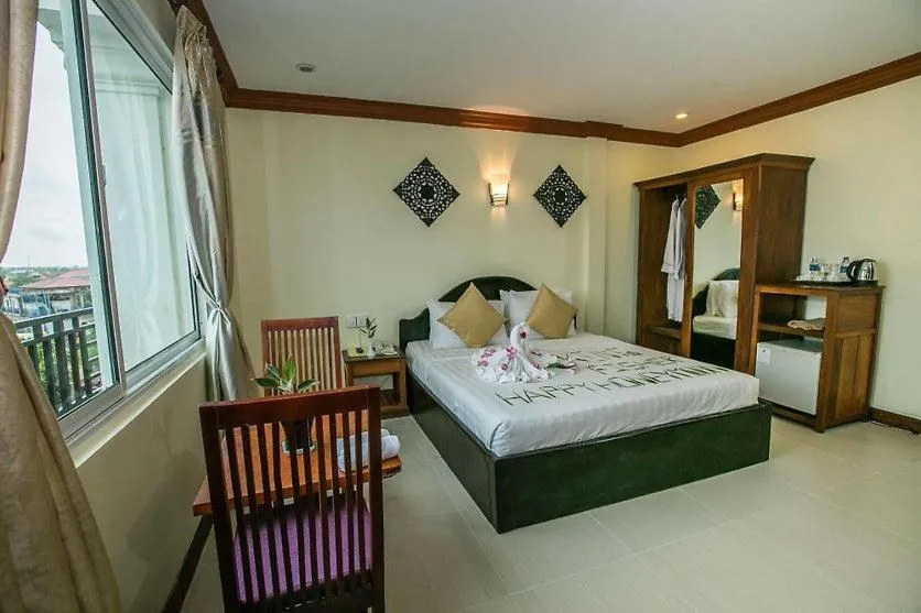 Bed in Angkor Leap Hotel