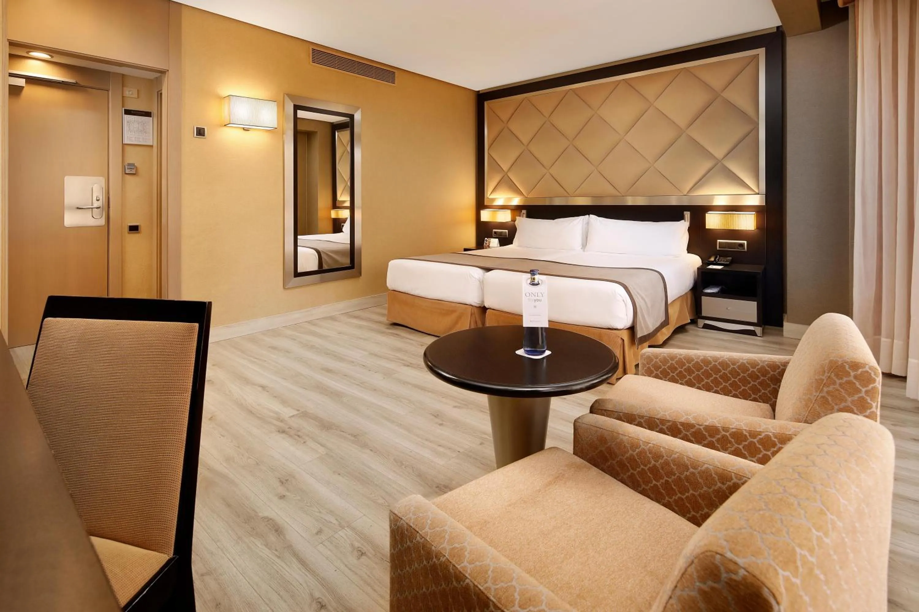 Bathroom, Bed in HCC St. Moritz