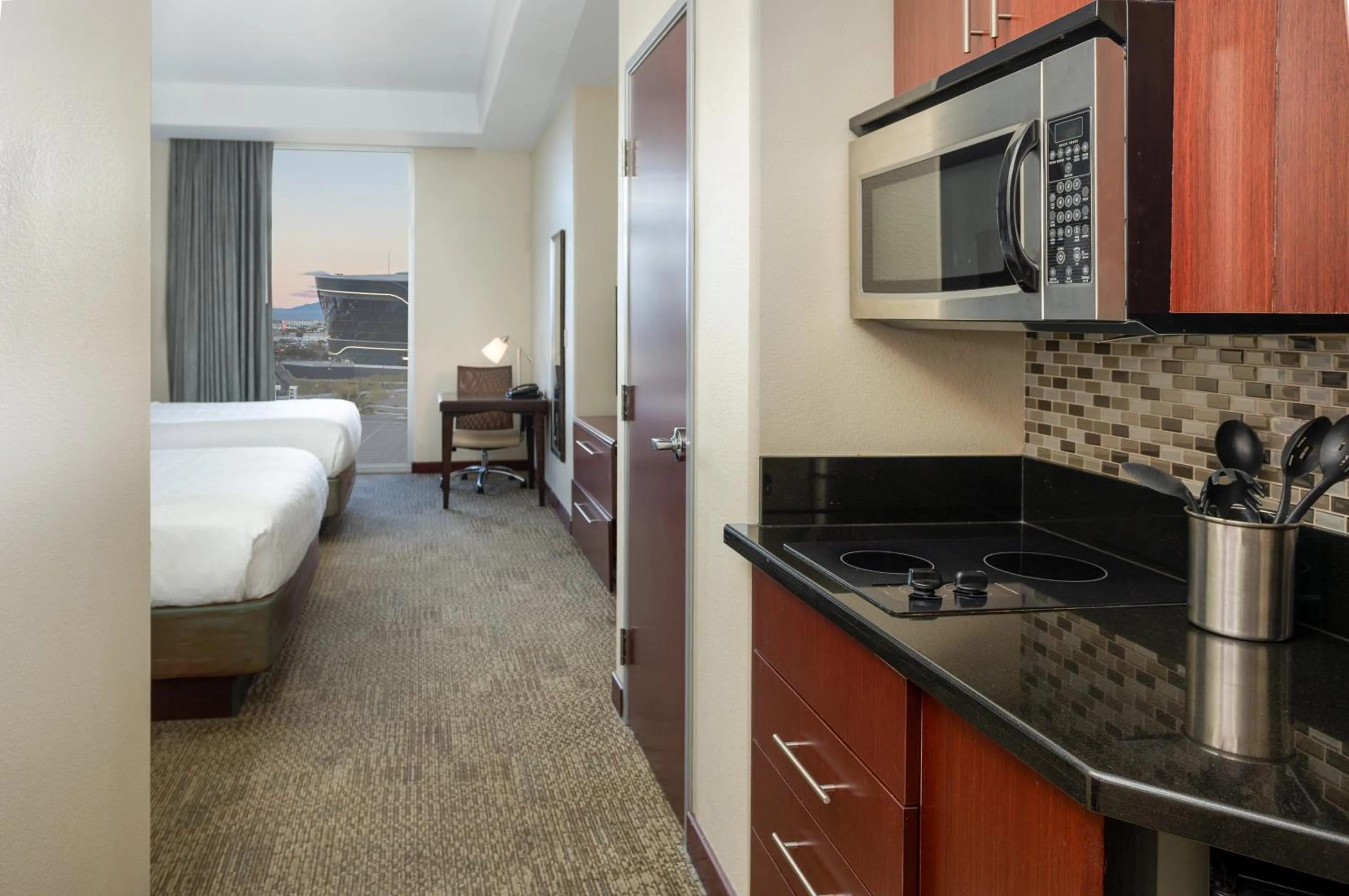 Photo of the whole room, Bed in Staybridge Suites Las Vegas - Stadium District