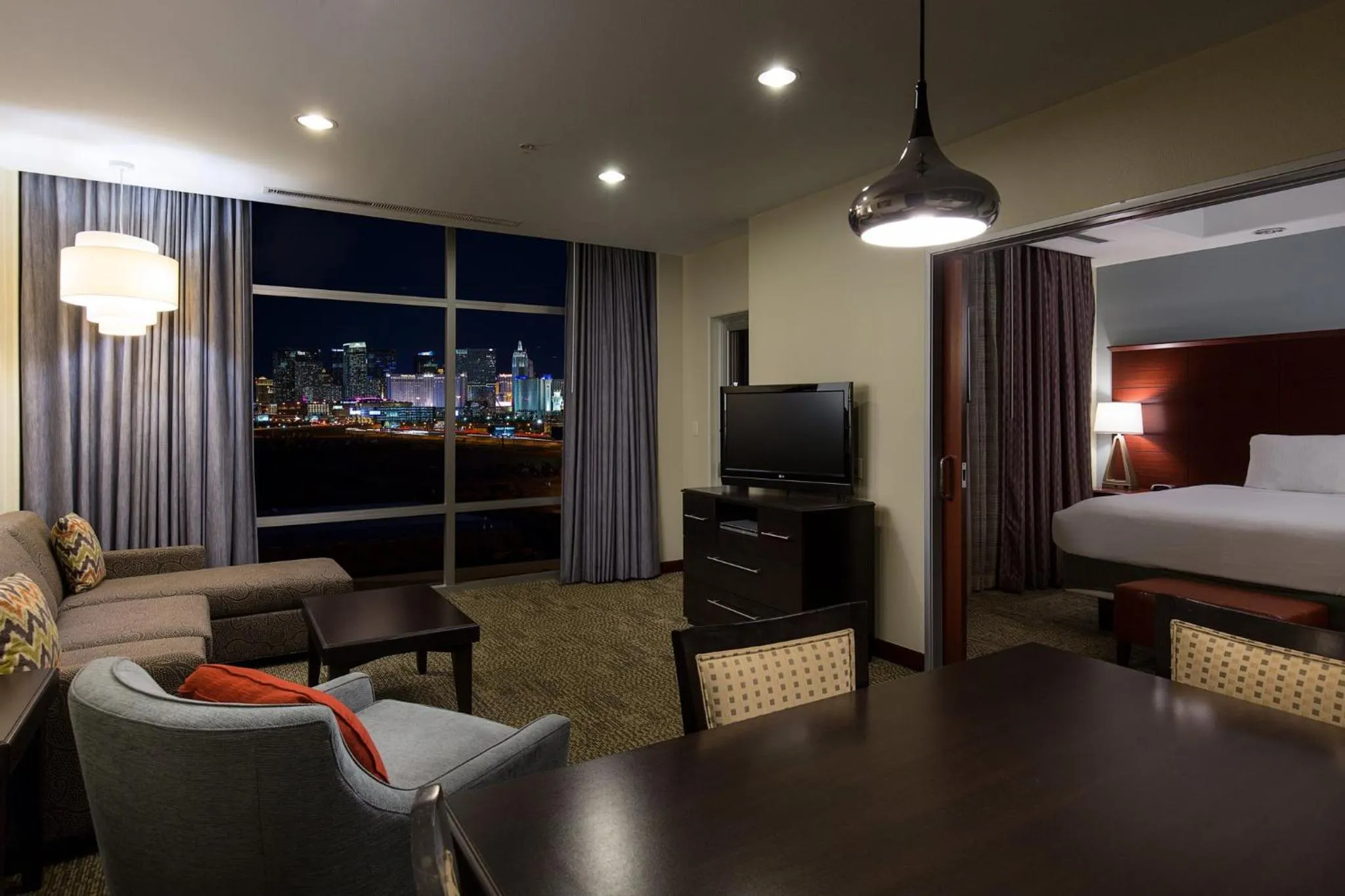 Photo of the whole room, Bed in Staybridge Suites Las Vegas - Stadium District