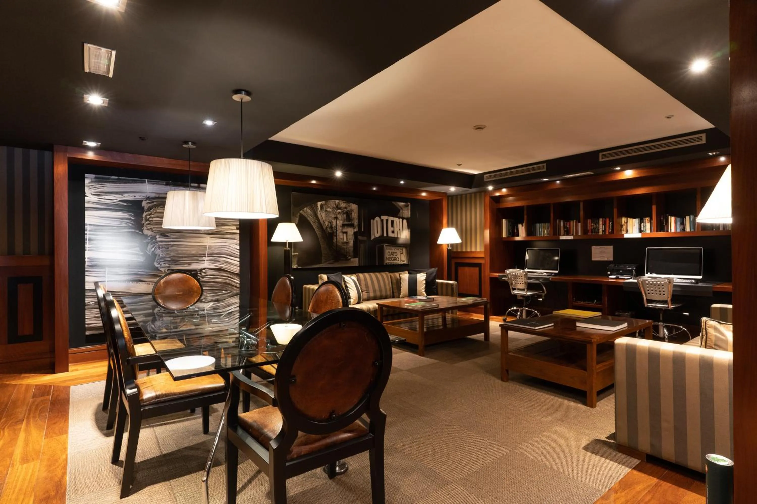 Seating area in U232 Hotel