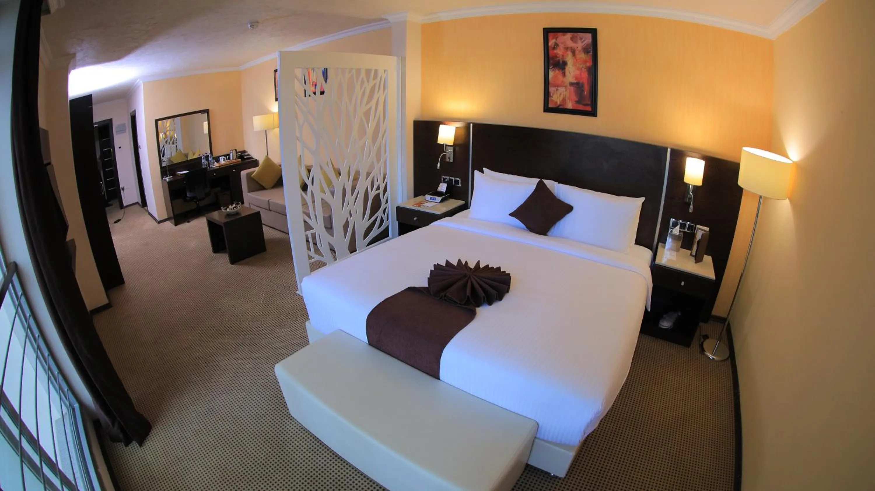 Bed in Cassiopeia Hotel