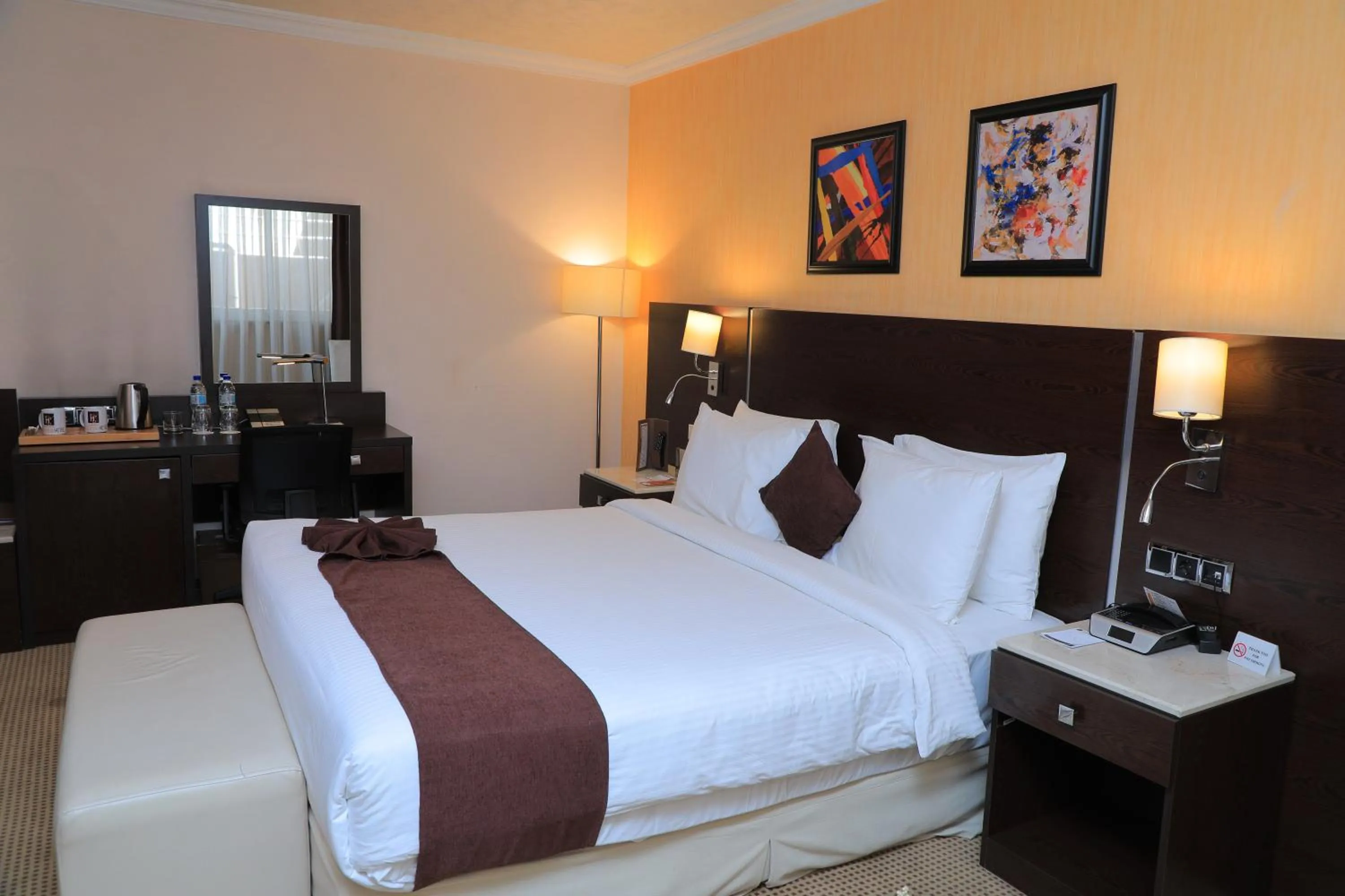 Bed in Cassiopeia Hotel