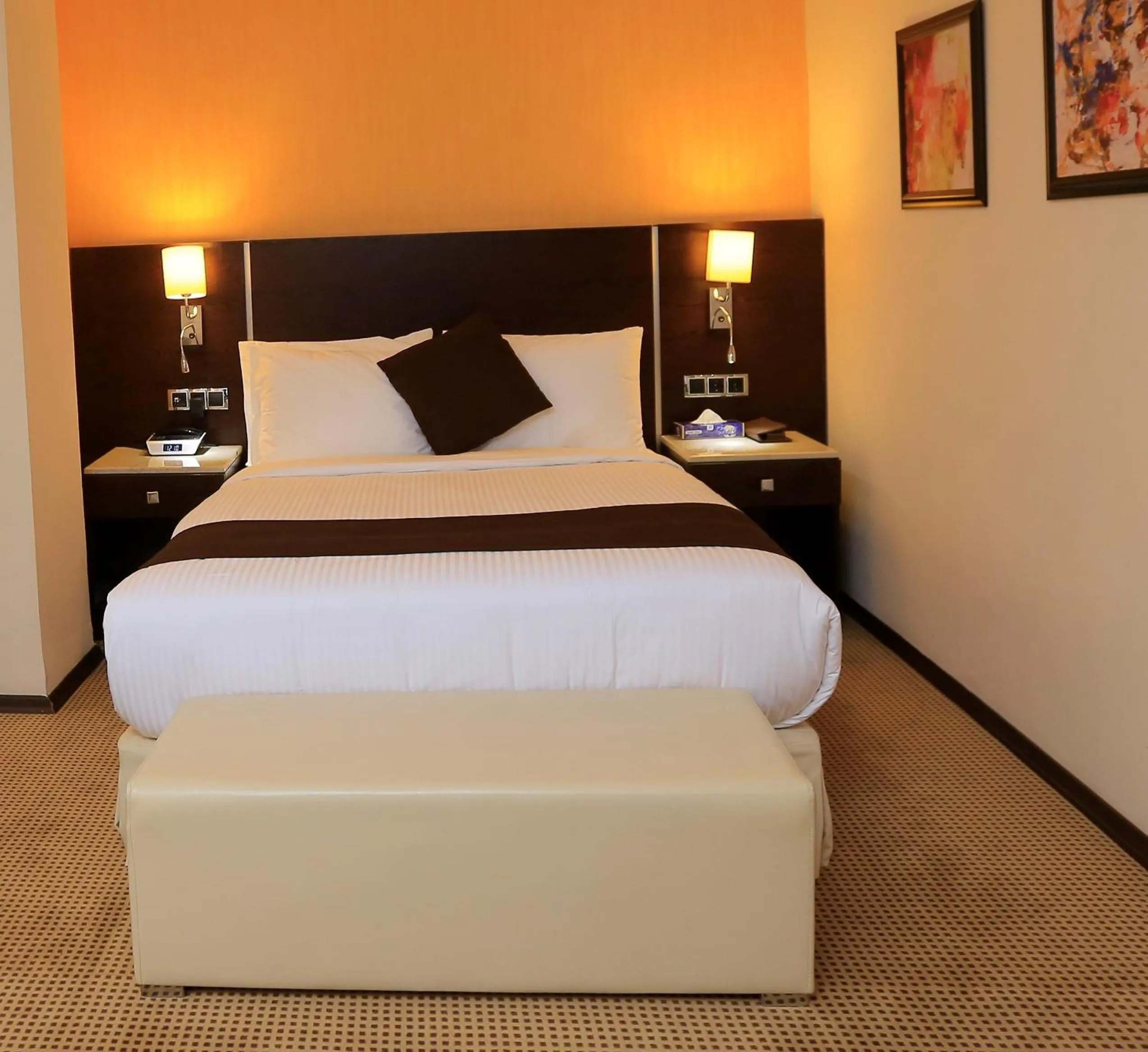 Bed in Cassiopeia Hotel