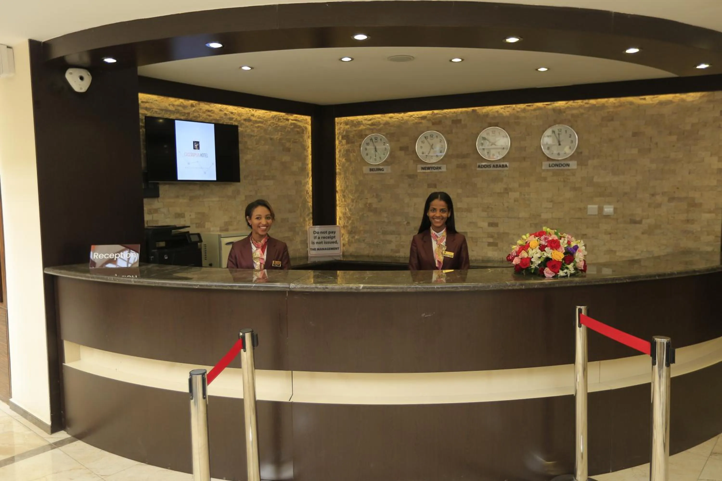 Lobby or reception in Cassiopeia Hotel