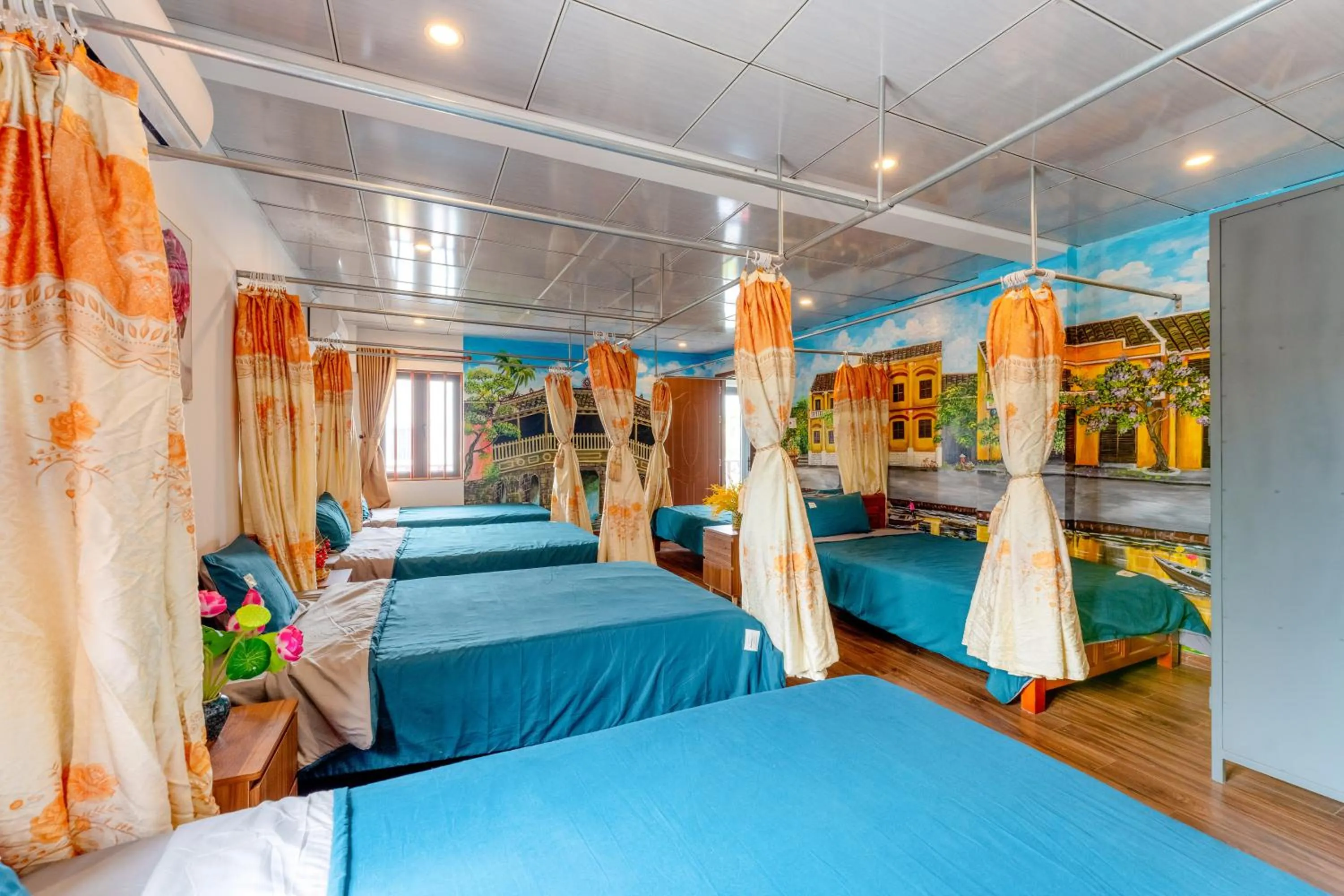 Bed in Alley Garden Homestay Hoi An