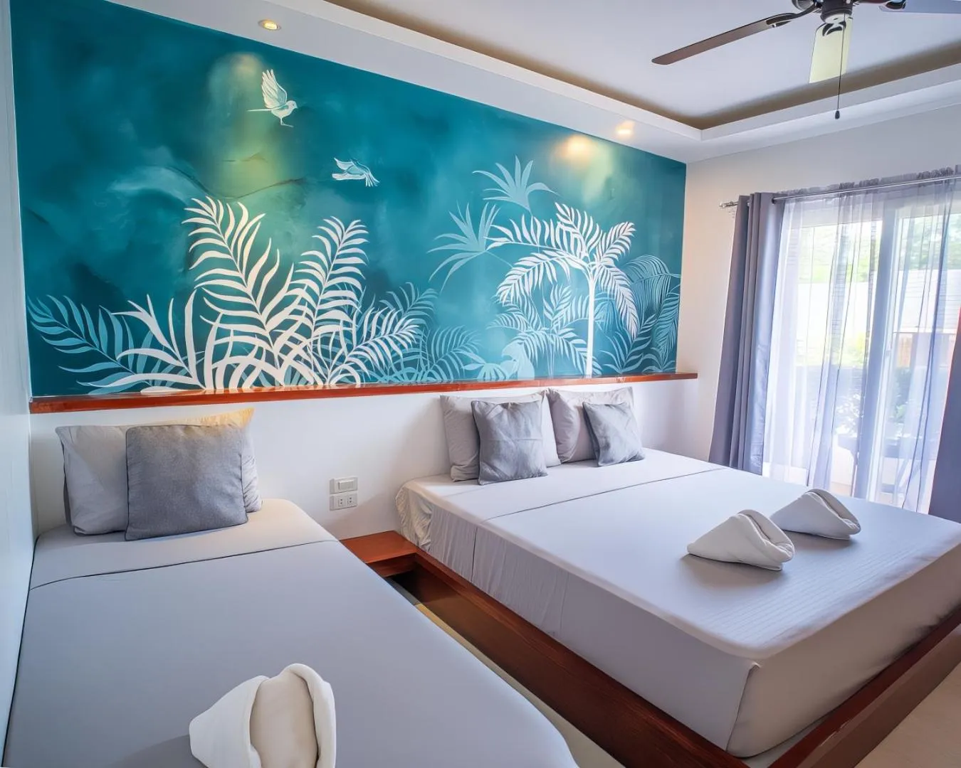 Bed in Yellow Mango Resort Bohol