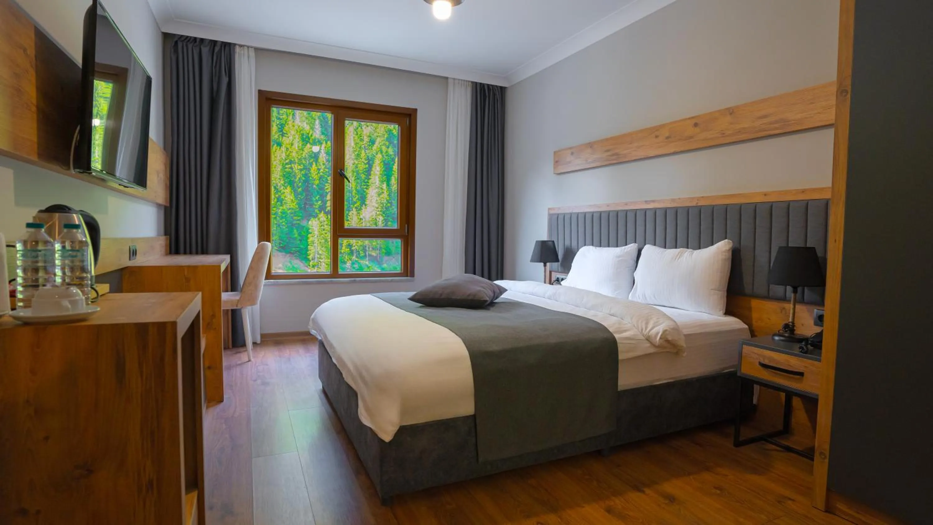 Bed in PAZARCIK MOUNTAIN HOTEL