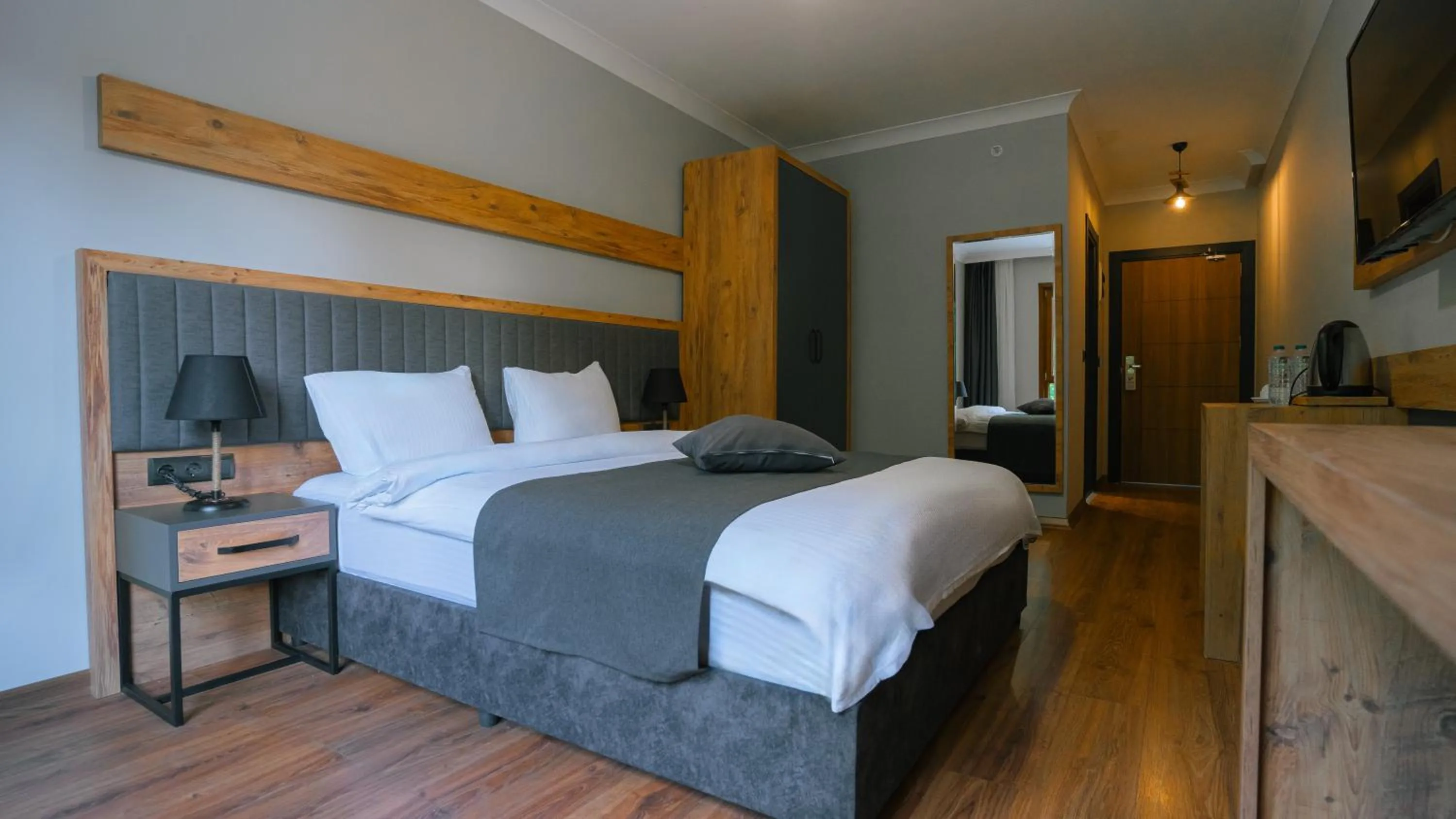 Bed in PAZARCIK MOUNTAIN HOTEL