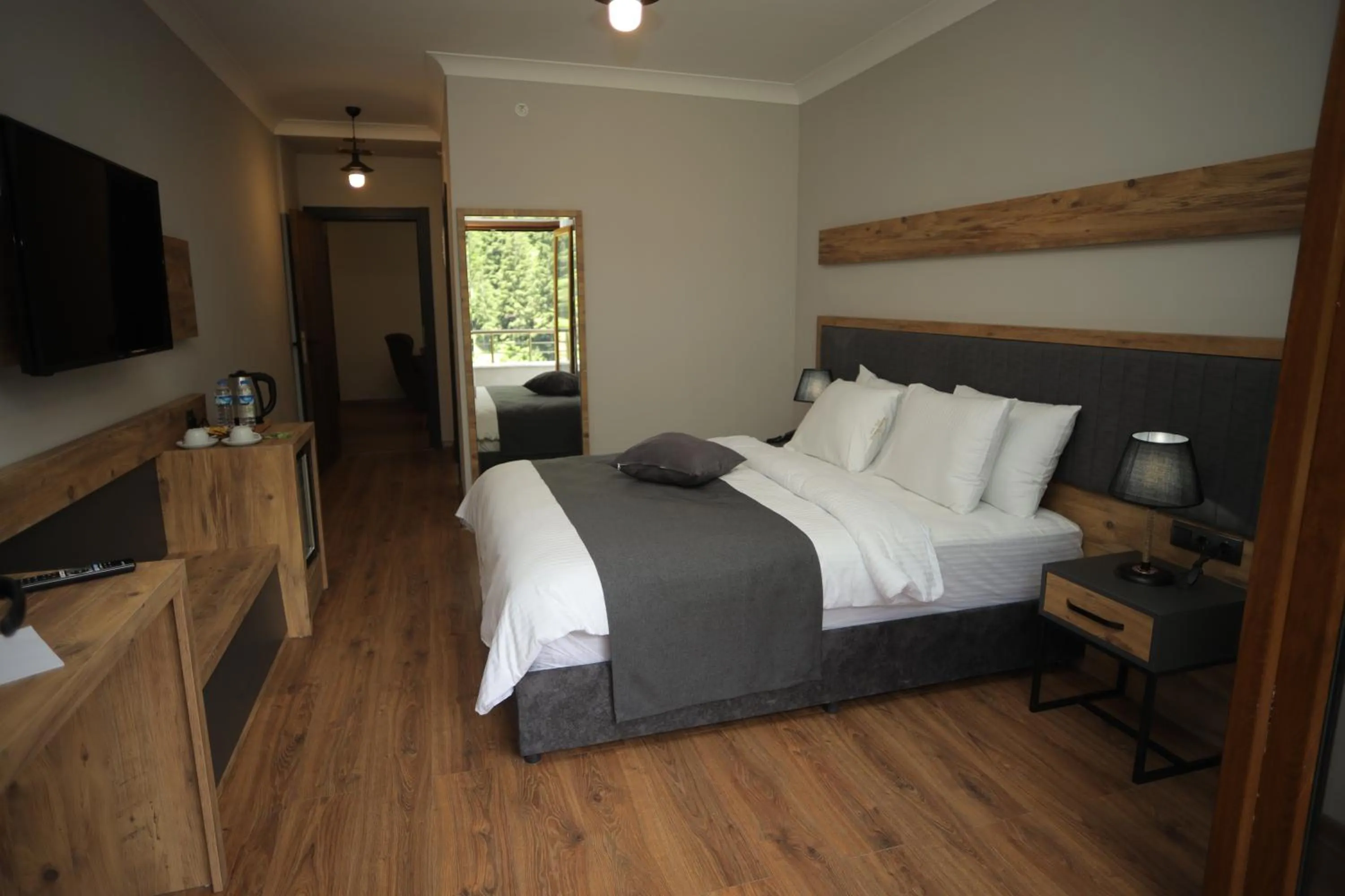 Bed in PAZARCIK MOUNTAIN HOTEL