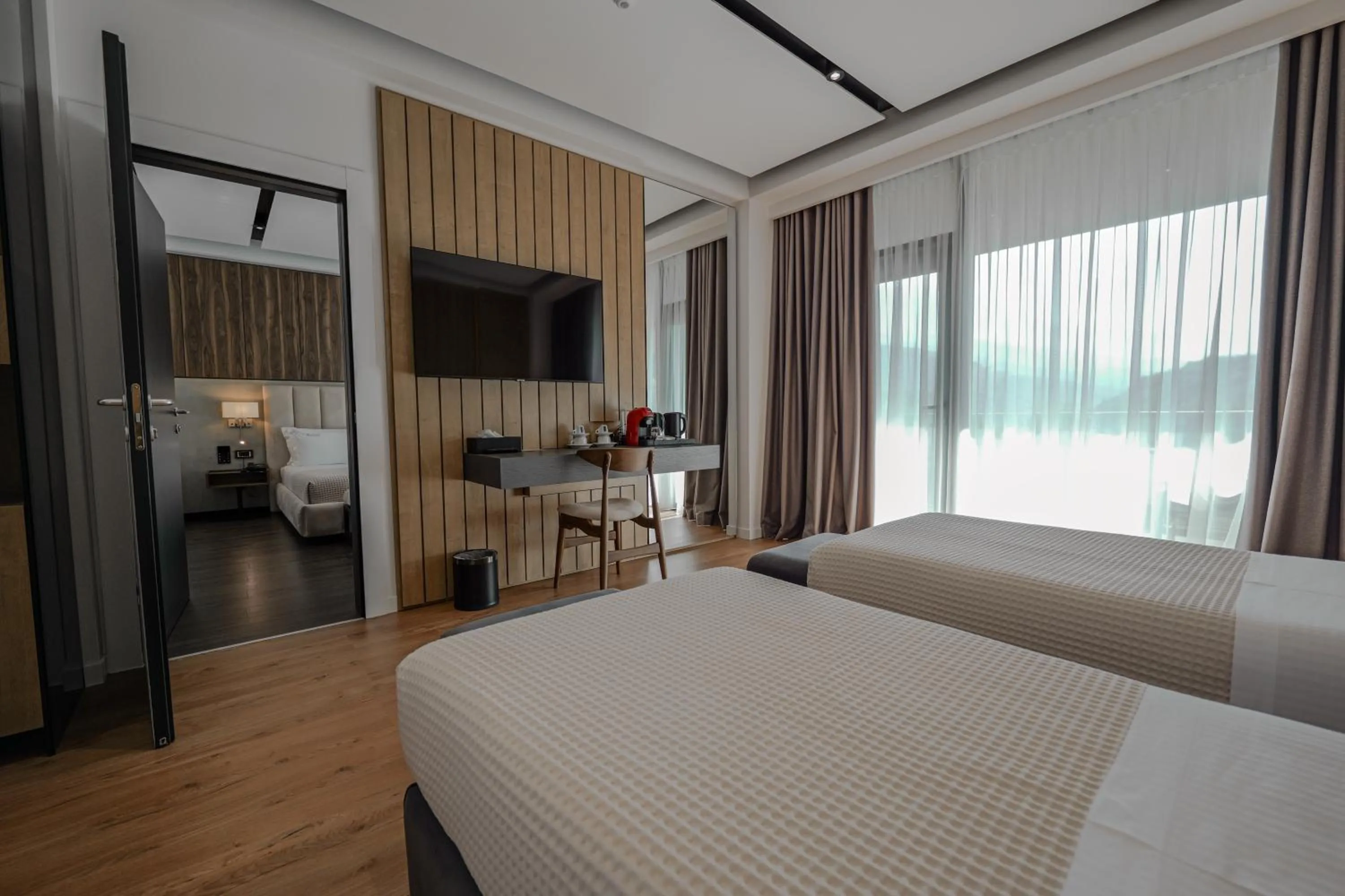 Bed in Hotel Uji Ftohte Tepelene