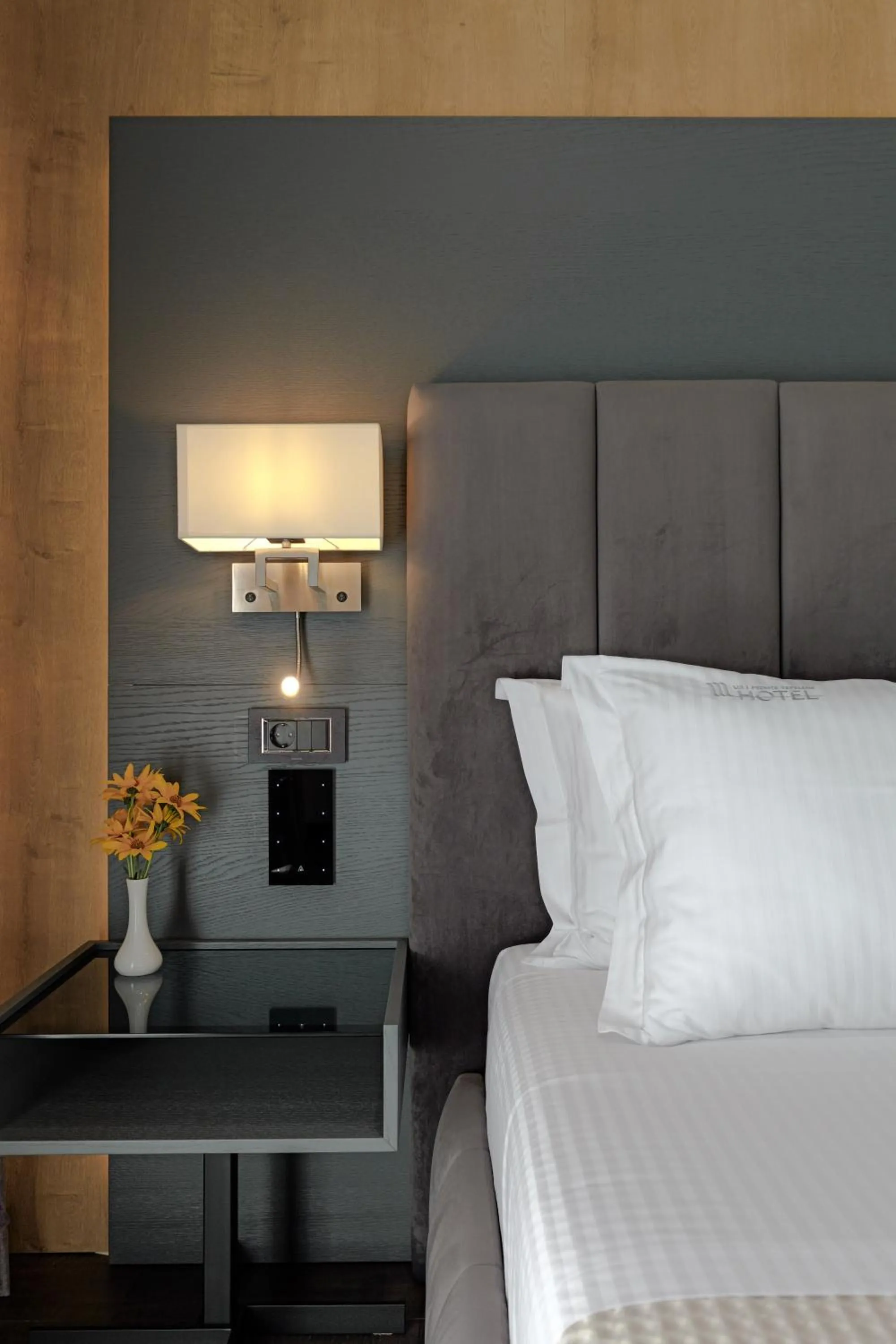 Bed in Hotel Uji Ftohte Tepelene