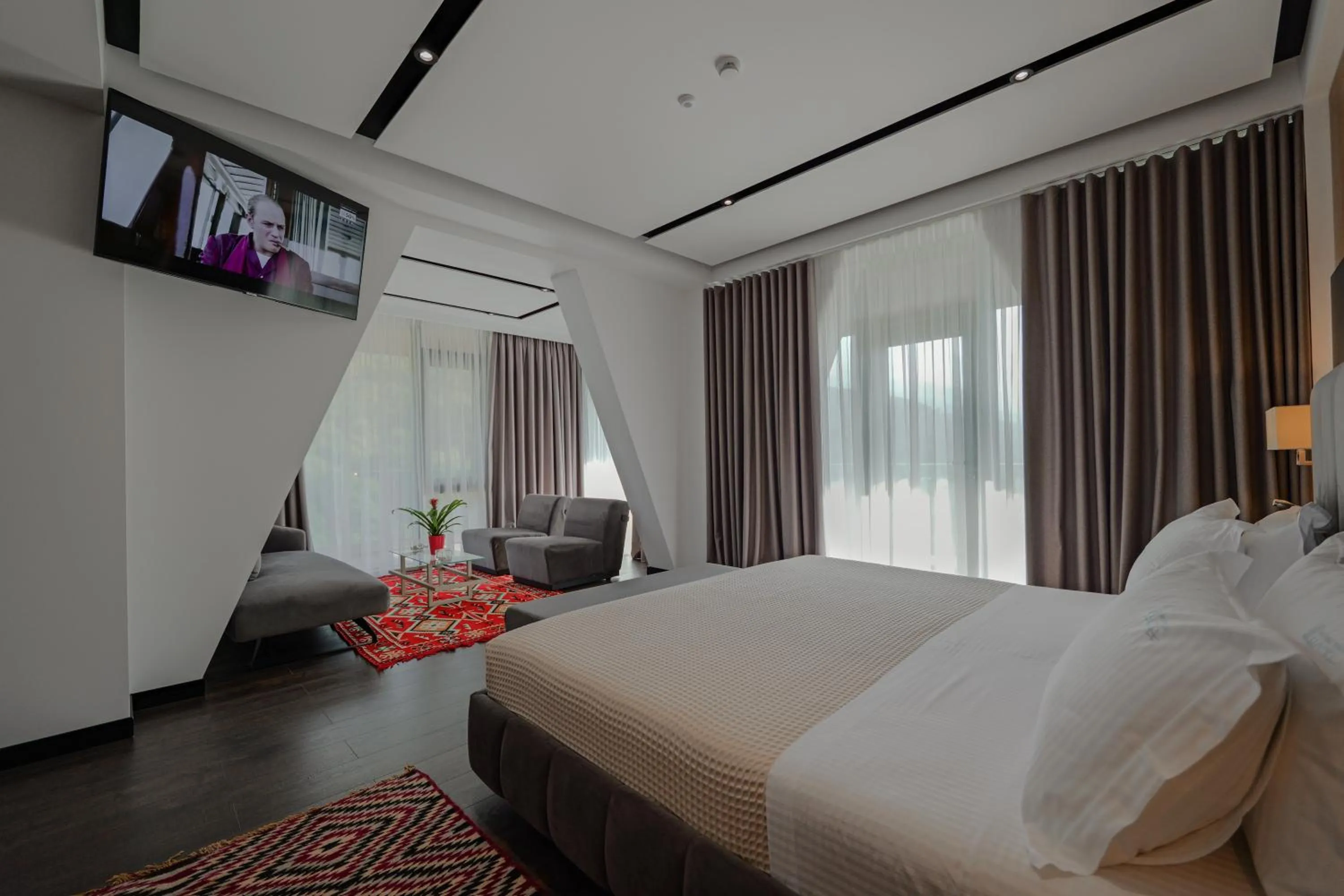 Bed in Hotel Uji Ftohte Tepelene