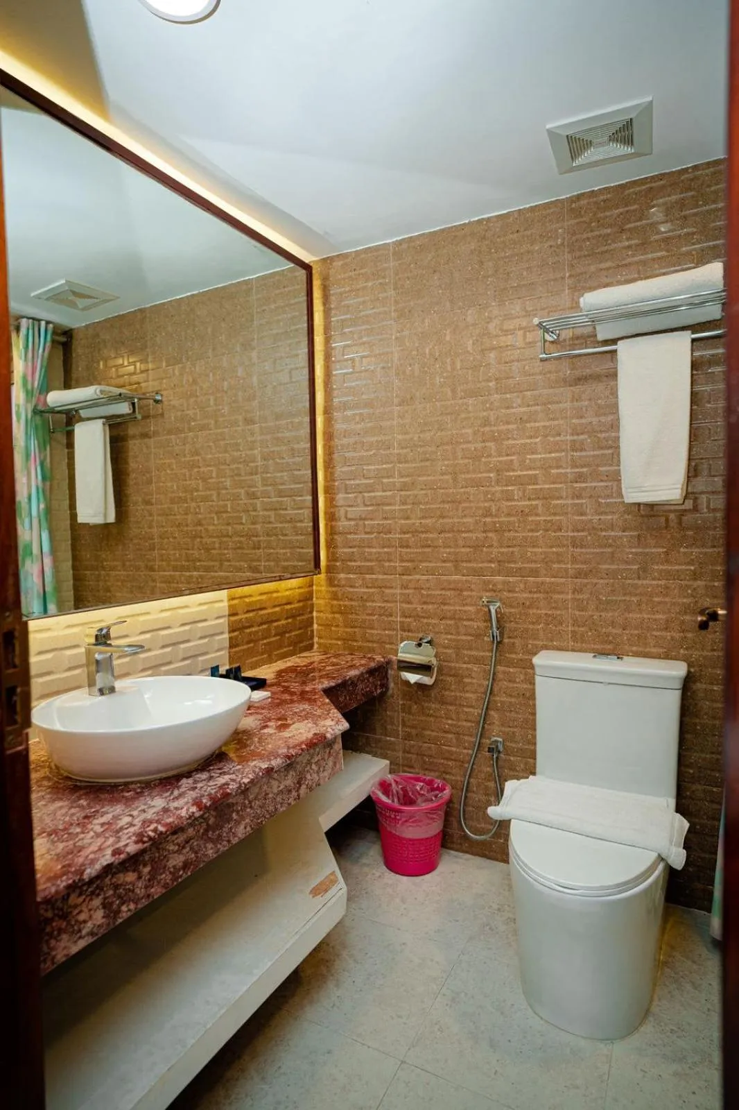 Shower in Royal Raj Hotel