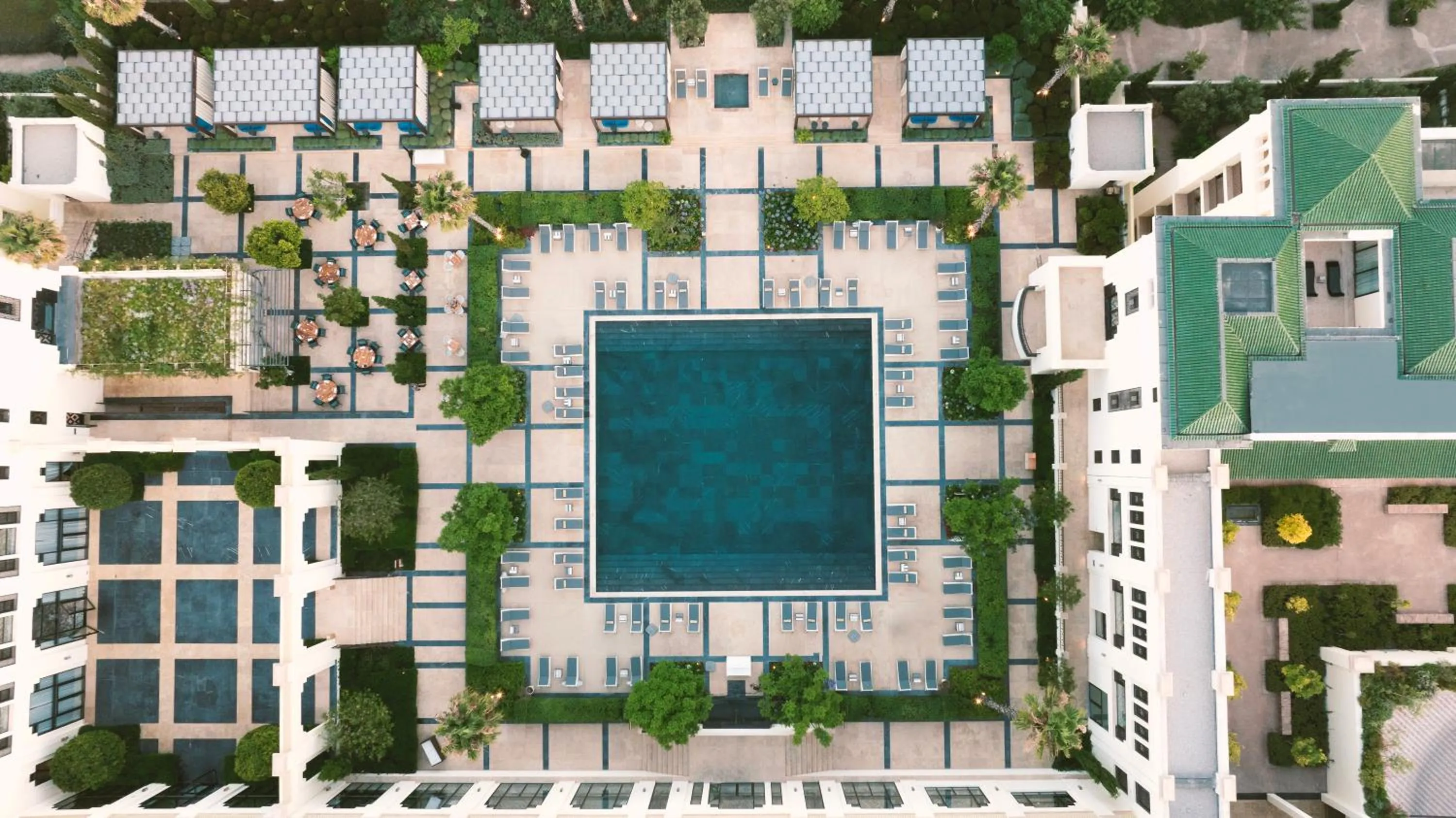 Pool view in Fairmont Tazi Palace Tangier