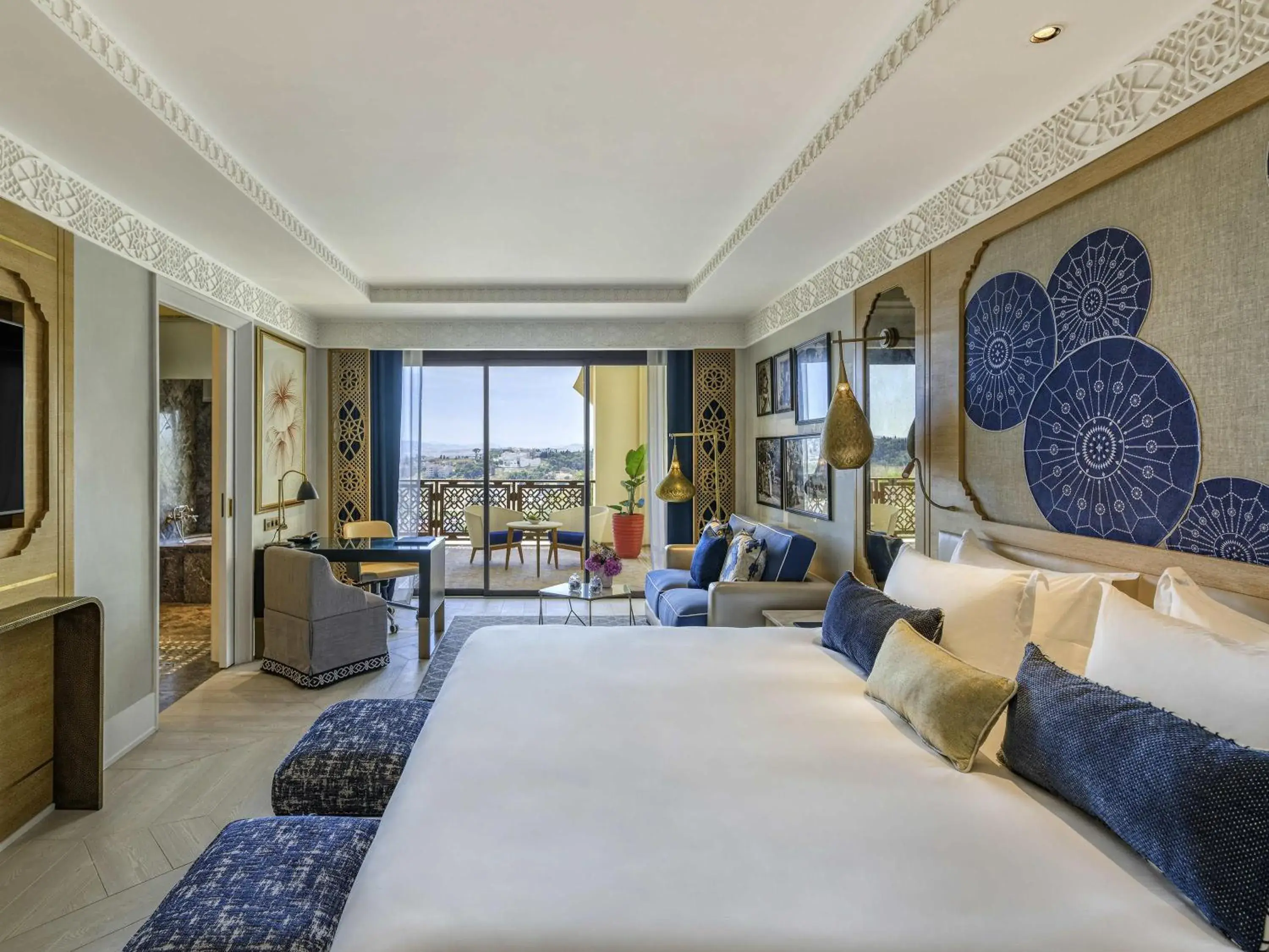 Deluxe King Room With Panoramic View in Fairmont Tazi Palace Tangier Deluxe King Room With Panoramic View in Fairmont Tazi Palace Tangier