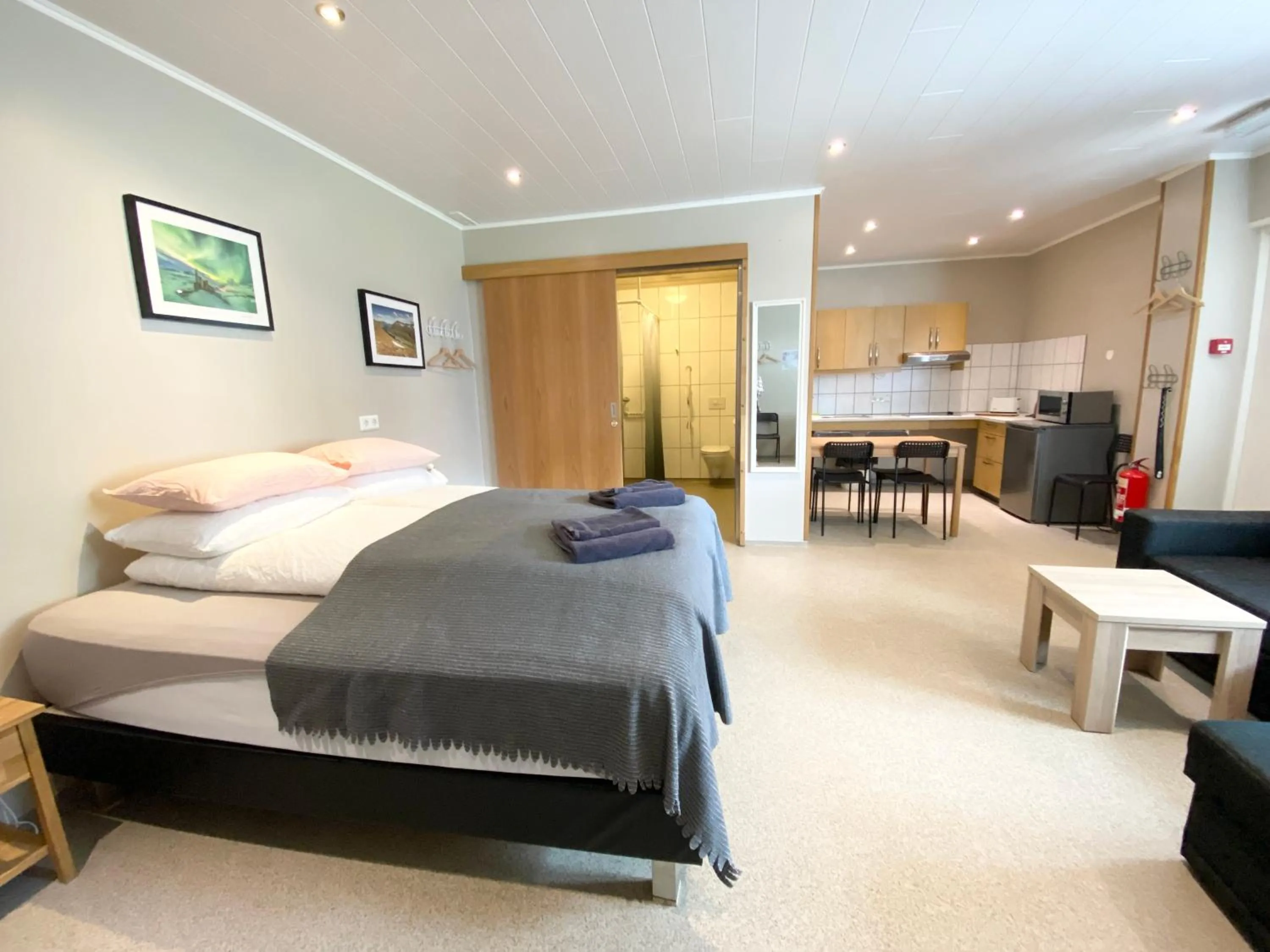 Bedroom, Bed in Studio Apartments