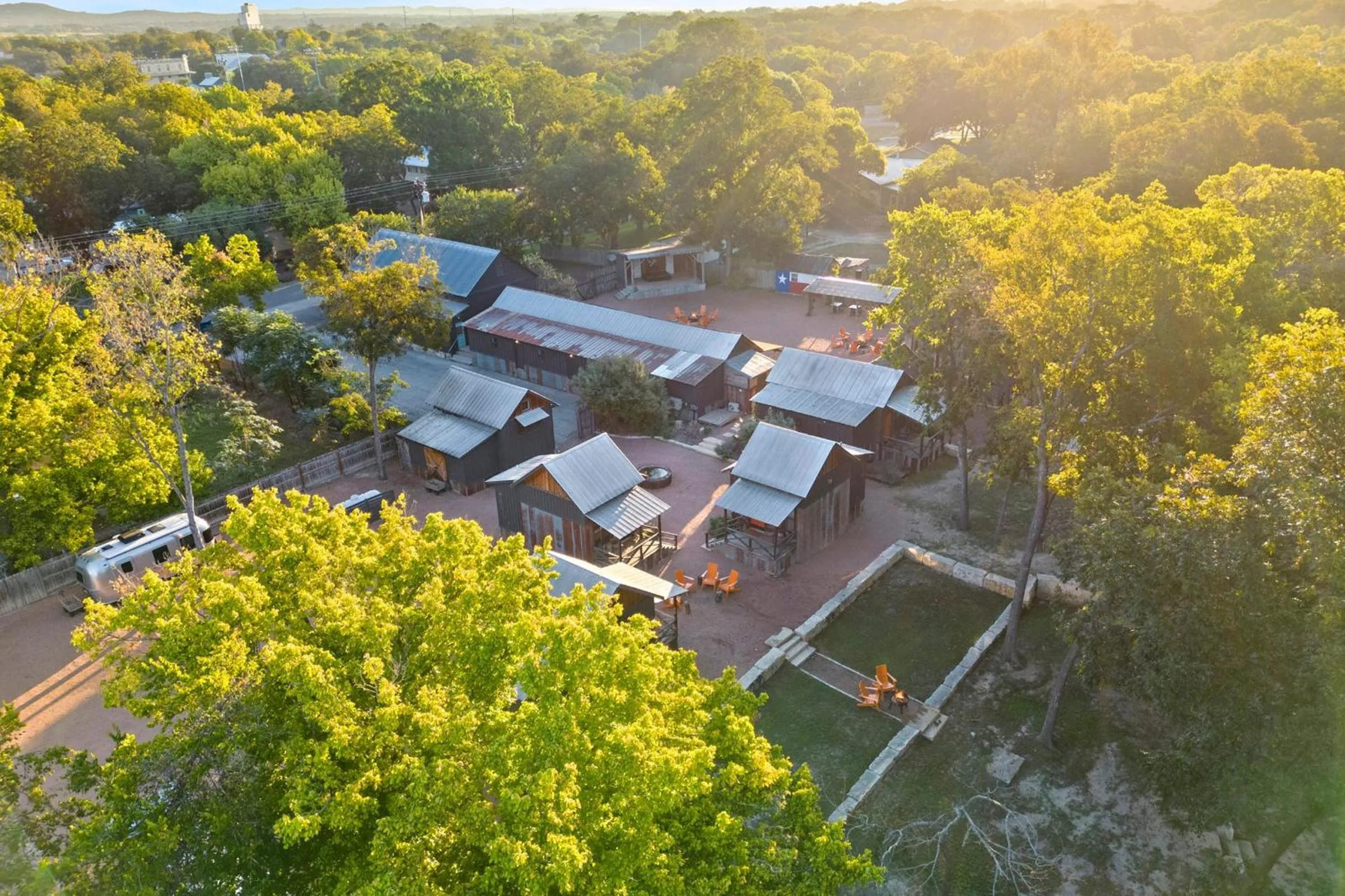 Bird's eye view in Camp Comfort