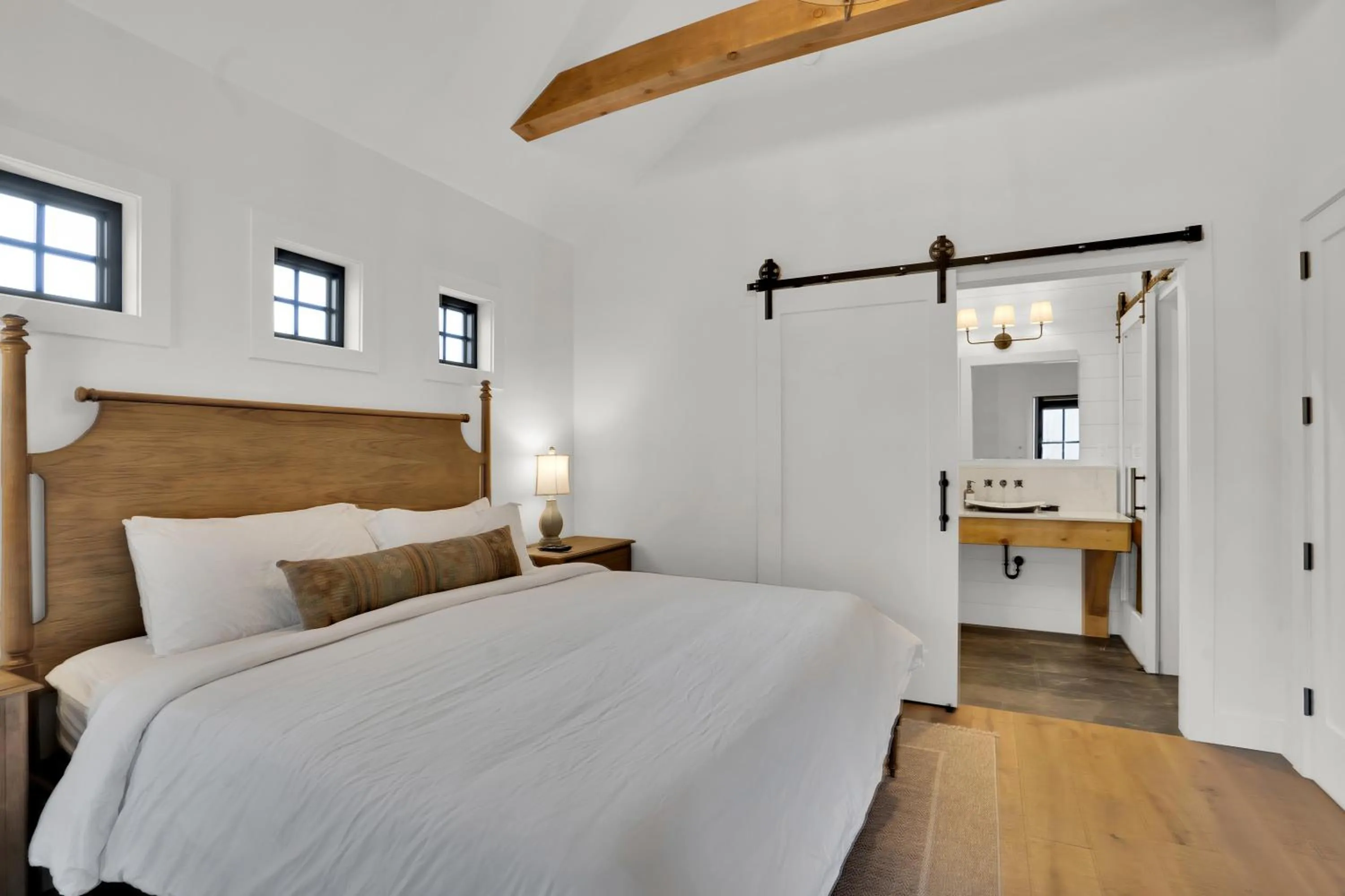 Bedroom, Bed in The Scout Boutique Cottages