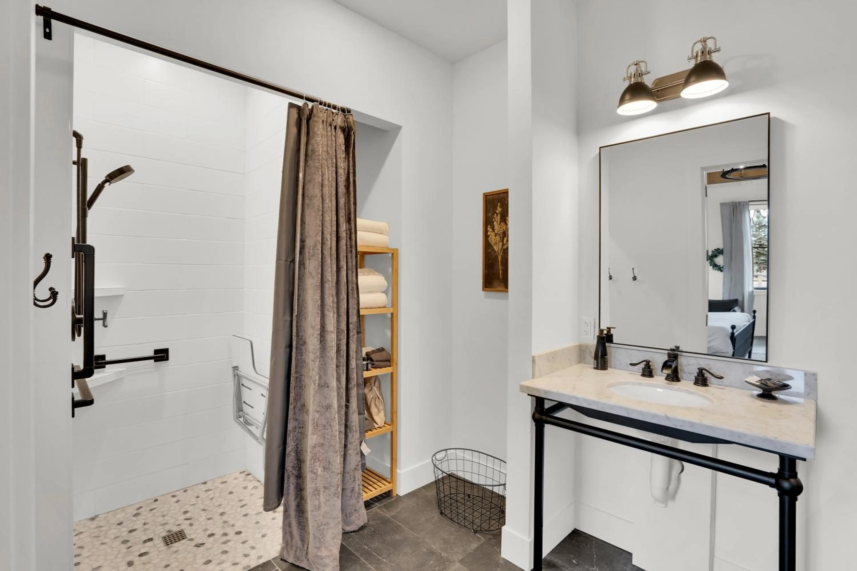 Shower in The Scout Boutique Cottages