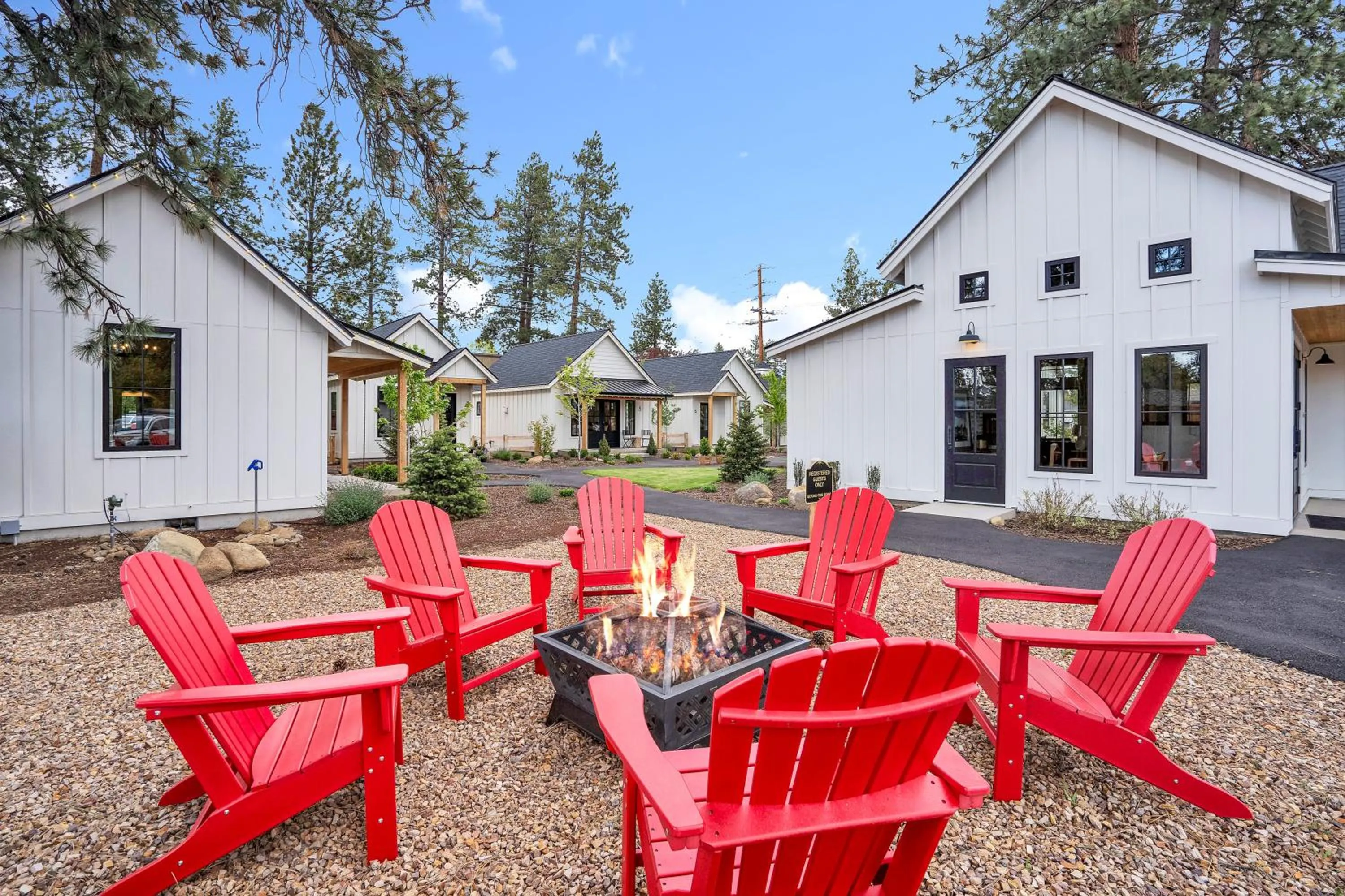 Patio in The Scout Boutique Cottages