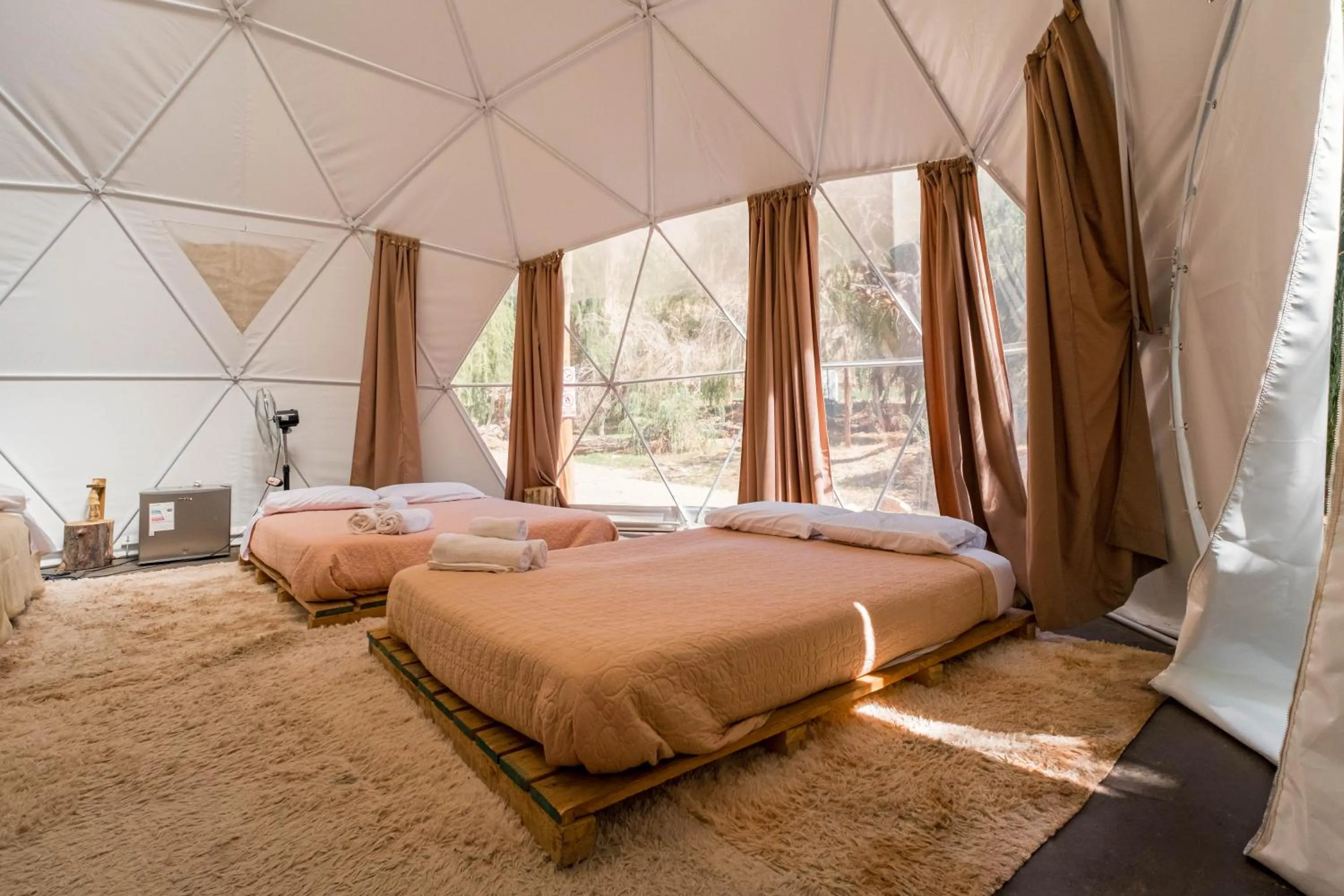 Bed in Glamping Miraflores