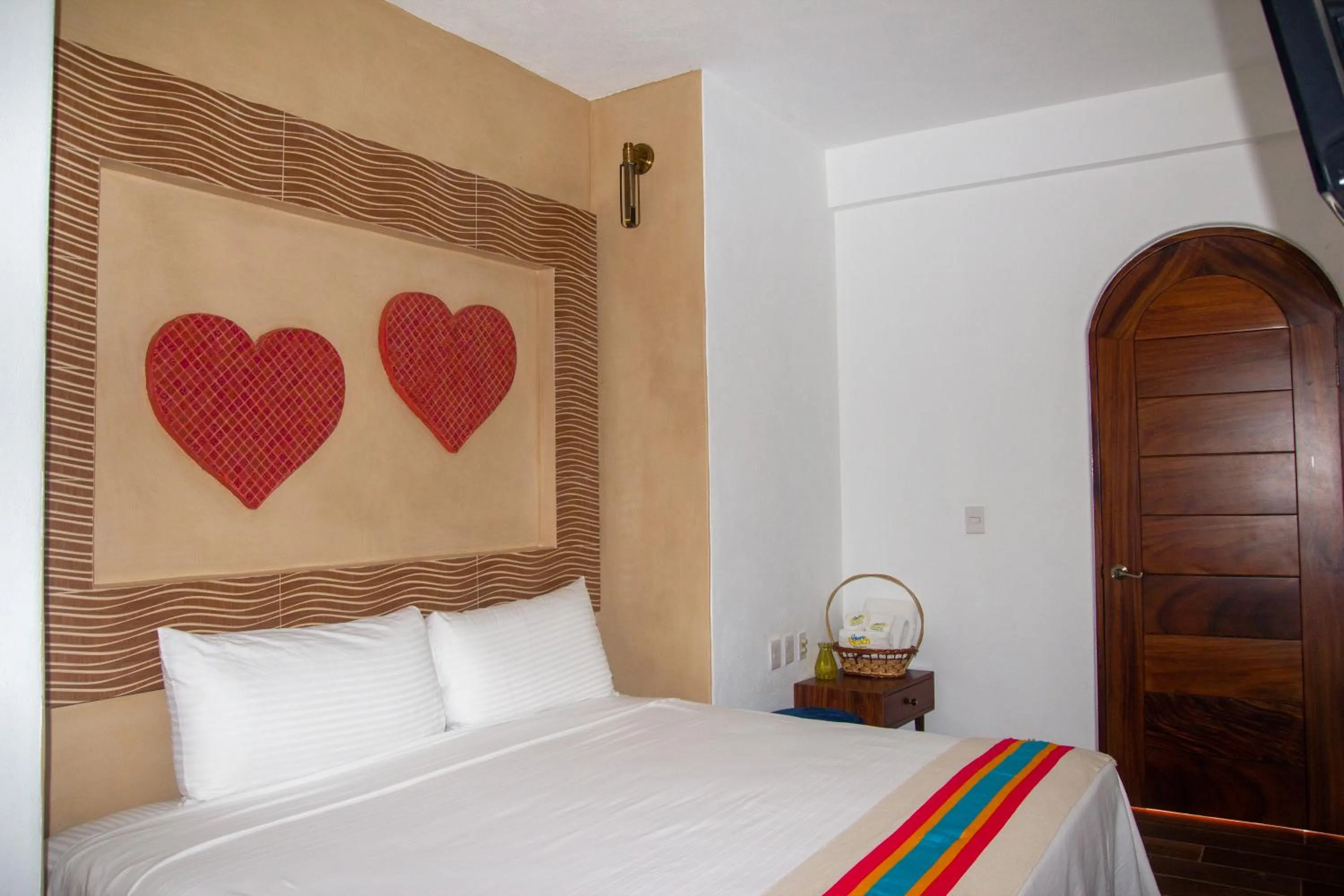 Bed in Hotel Happy Beach